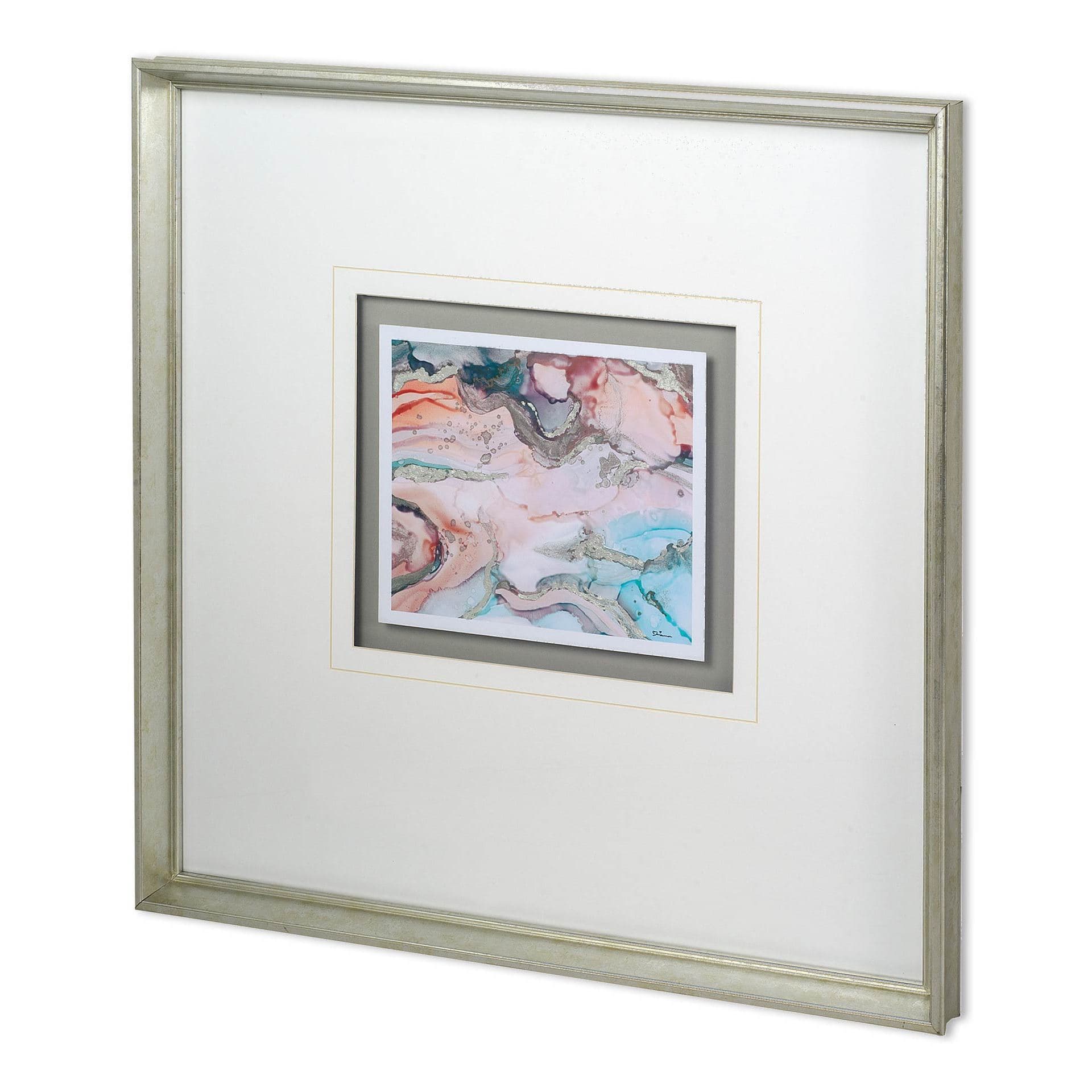 Gatineau I by Mercana Studio a Hand Embellished Textured Framed Art Print Matted under Glass — product photograph