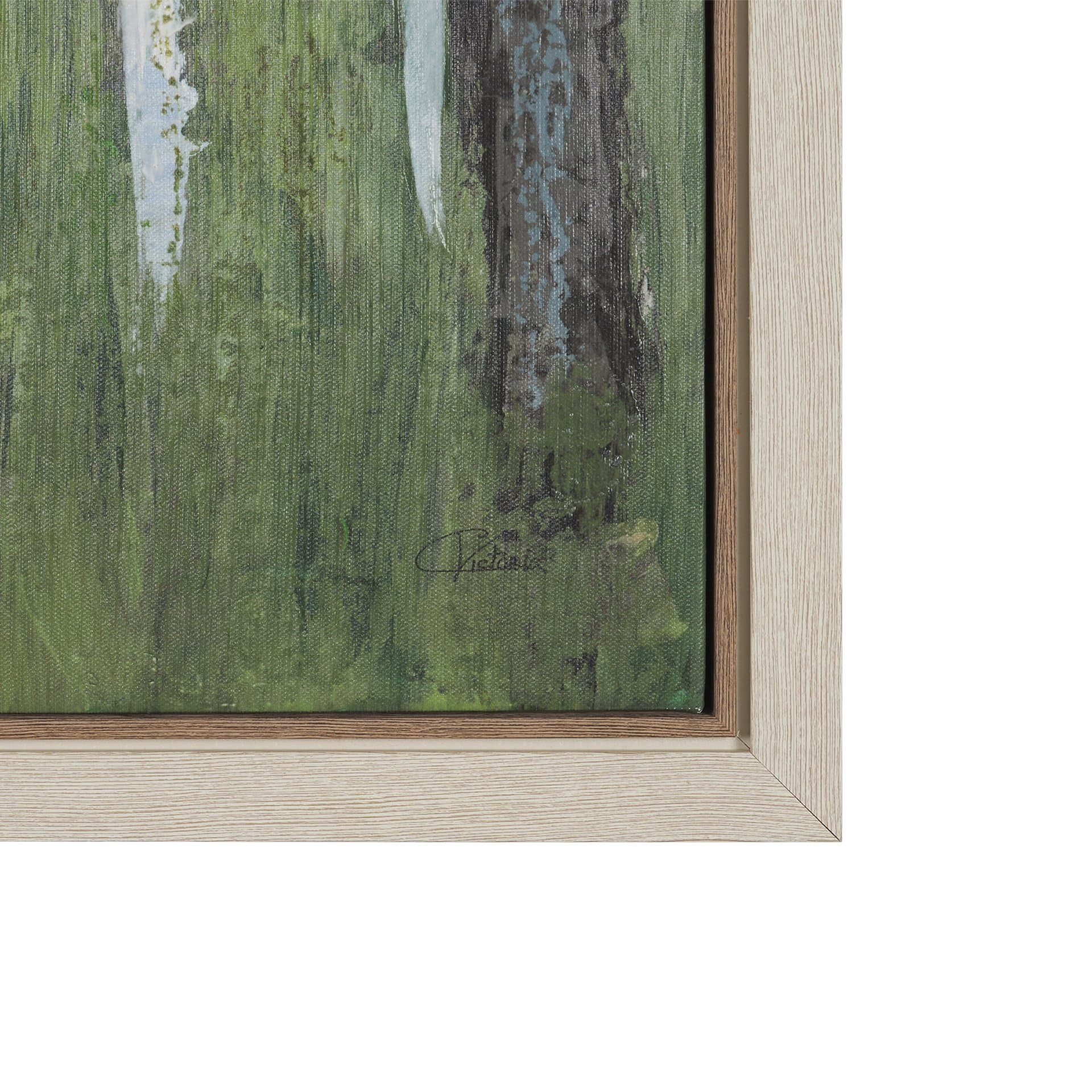 Summer Garden I by Mercana Studio Hand-Embellished Textured Framed Canvas Artwork — product photograph