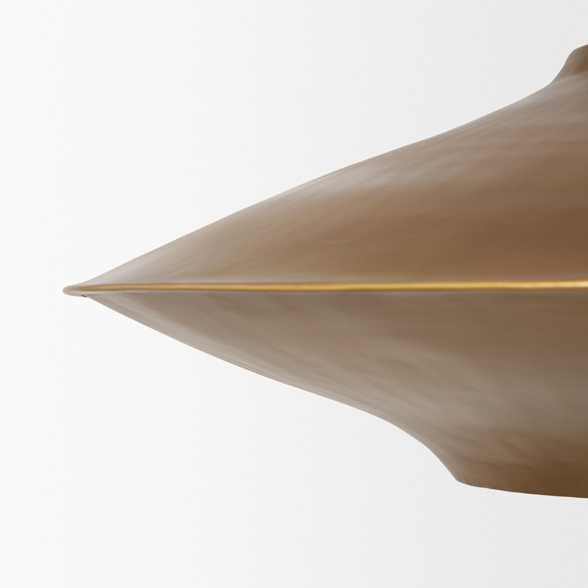 Titus 1-Light Brass Finished Metal Disc Pendant — product photograph