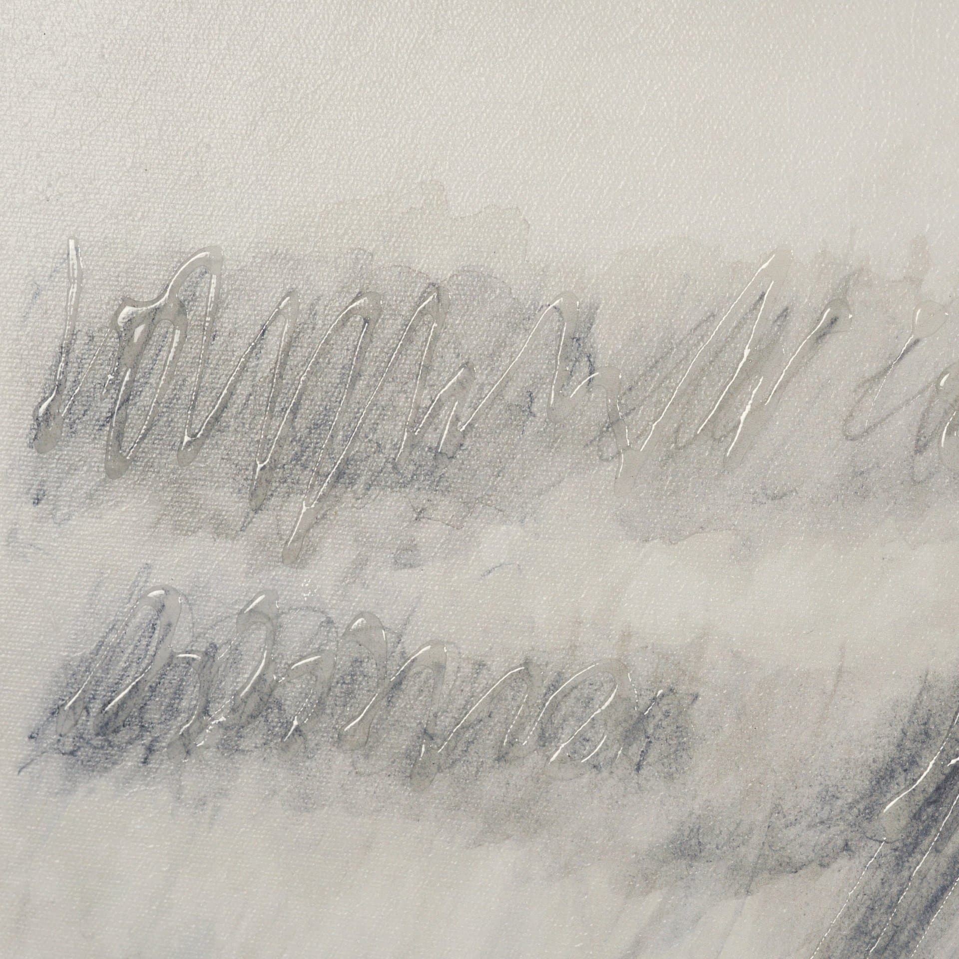 Message II by Mercana Studio Hand-Embellished Textured Framed Canvas Artwork — product photograph