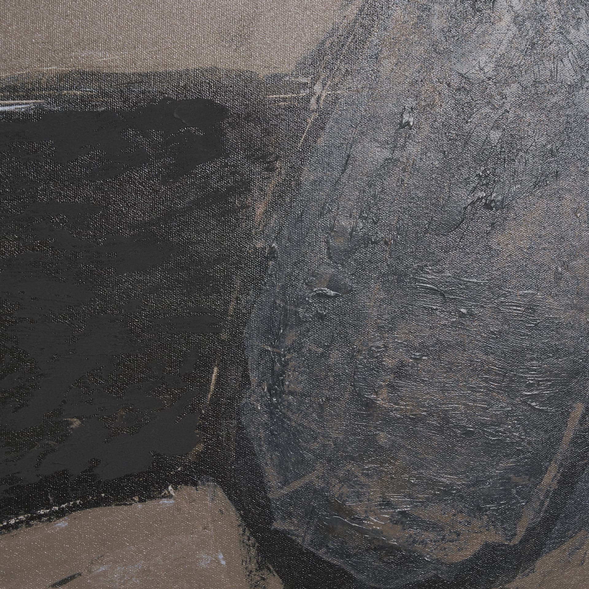 Shaped & Balance I by Mercana Studio a Hand Embellished Textured Framed Art Print — product photograph
