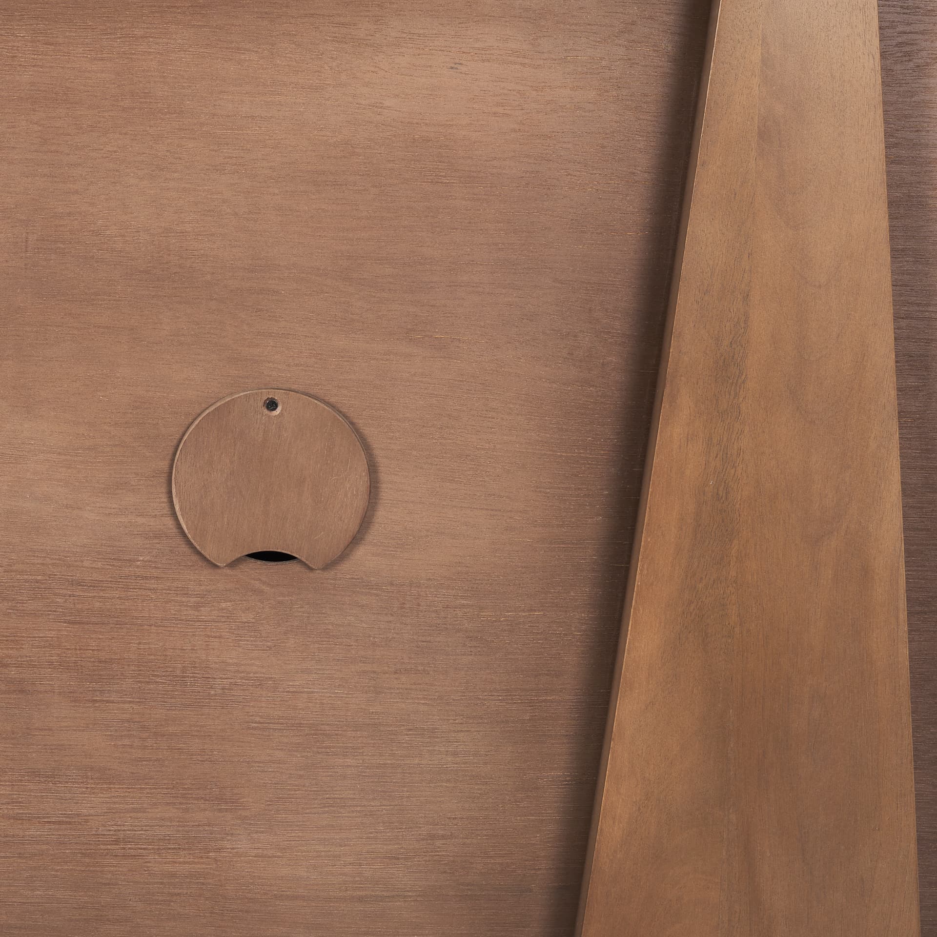 Eula Medium Brown Wood 4-Door Sideboard — product photograph