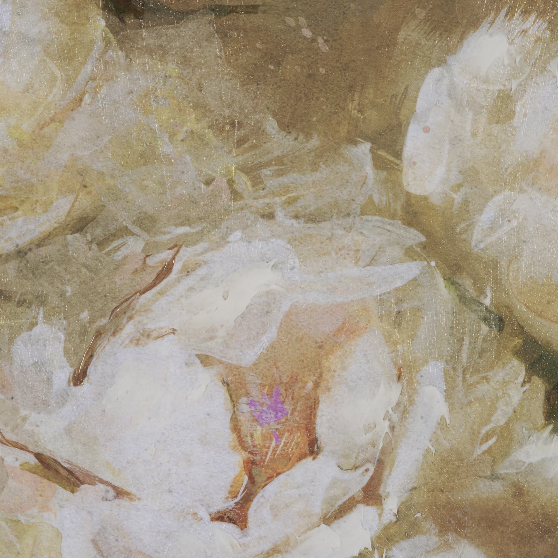 Exquisite Bloom by Mercana Studio Hand-Embellished Textured Framed Artwork Matted — product photograph