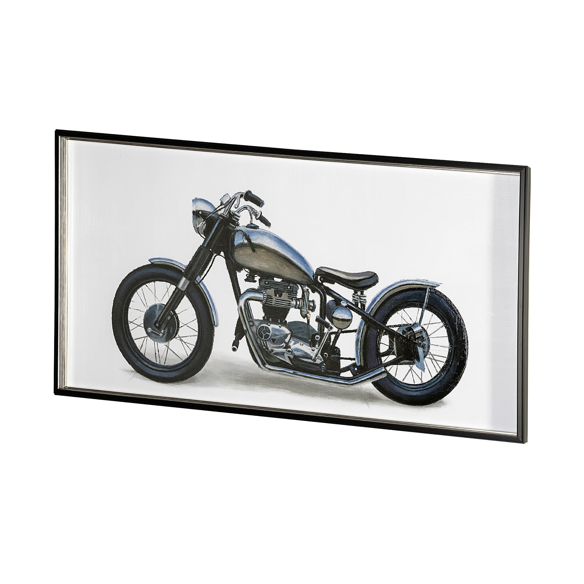 Lets Roll White II by James Wiens a Hand Embellished Textured Framed Art Print Matted under Glass — product photograph