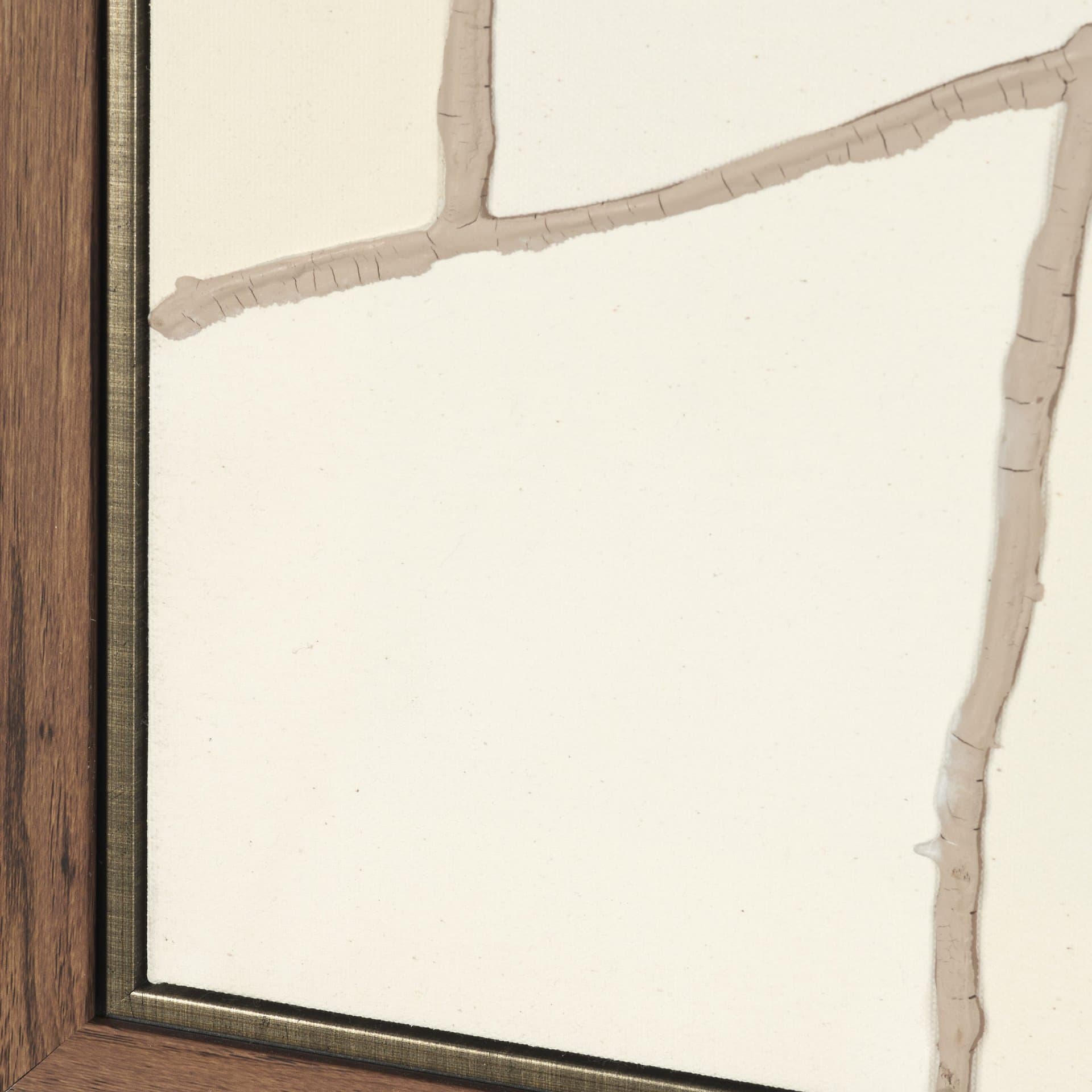 Field Patchwork II by Mercana Studio Handmade Original Framed Canvas Artwork — product photograph