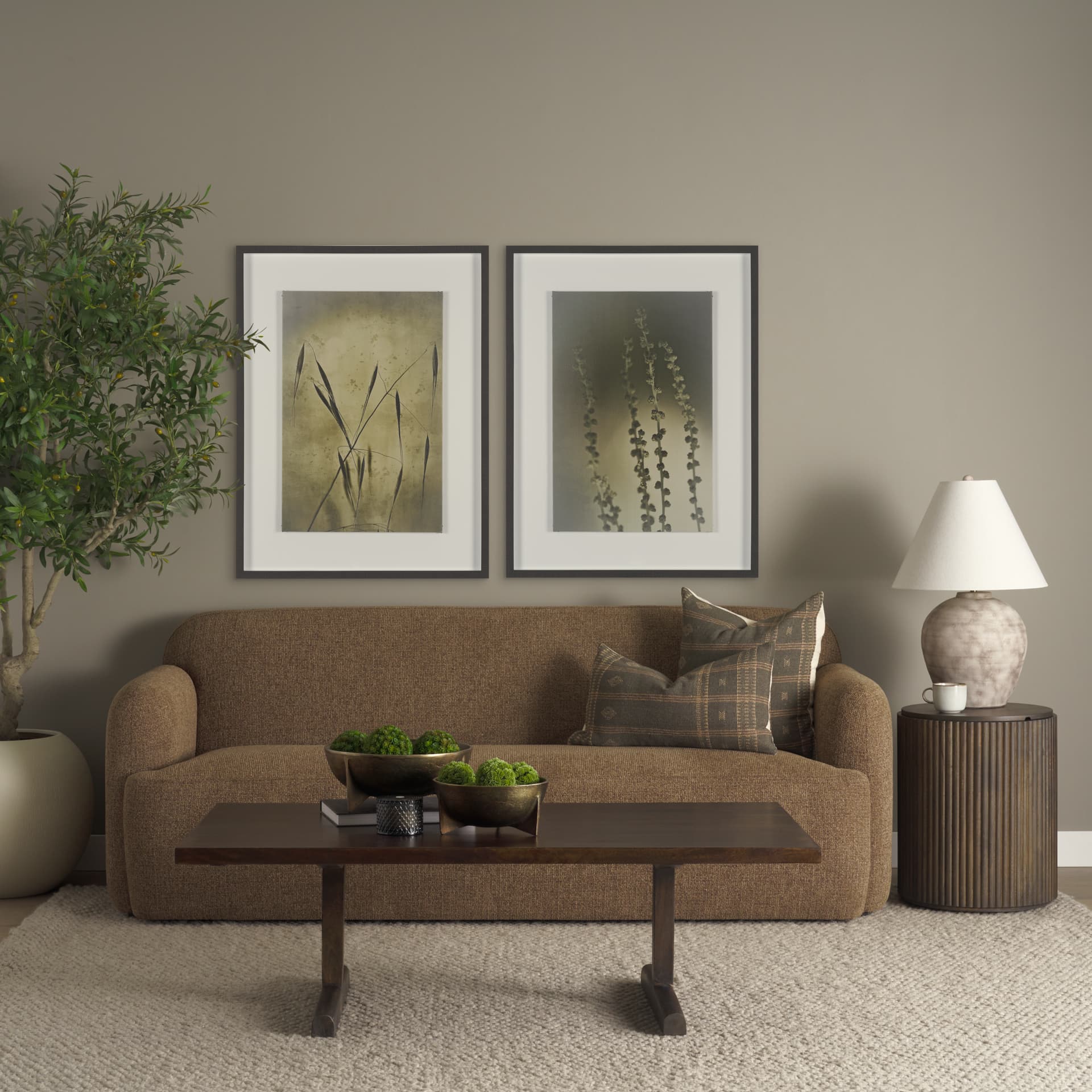 Hanging Delight by Michael Banks a Hand Embellished Framed Photo Art Print Matted under Glass — in a styled room