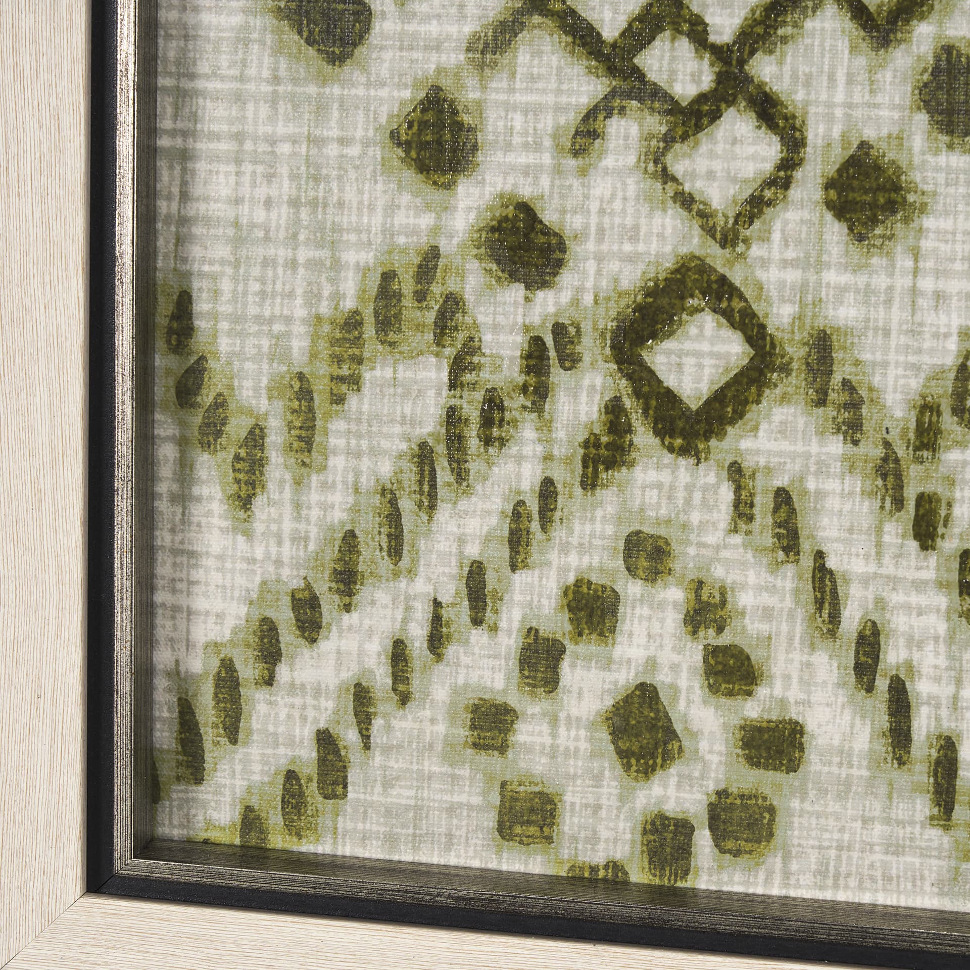 Story Teller I Olive by Mercana Studio a Hand Embelished Textured Framed Art Print — product photograph