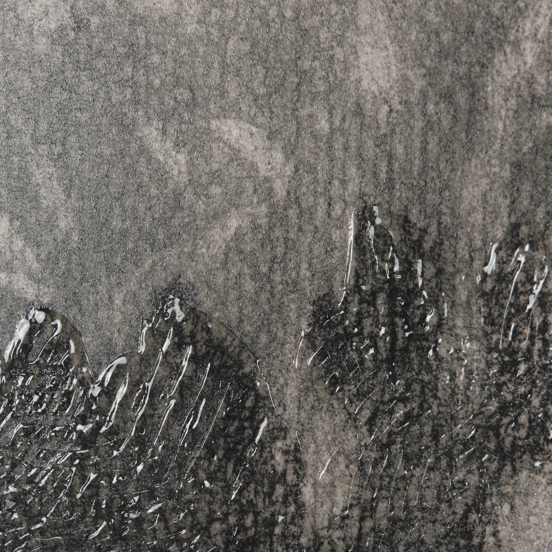 Leafy Shade II by Mercana Studio a Hand Embellished Textured Framed Art Print Matted under Glass — product photograph