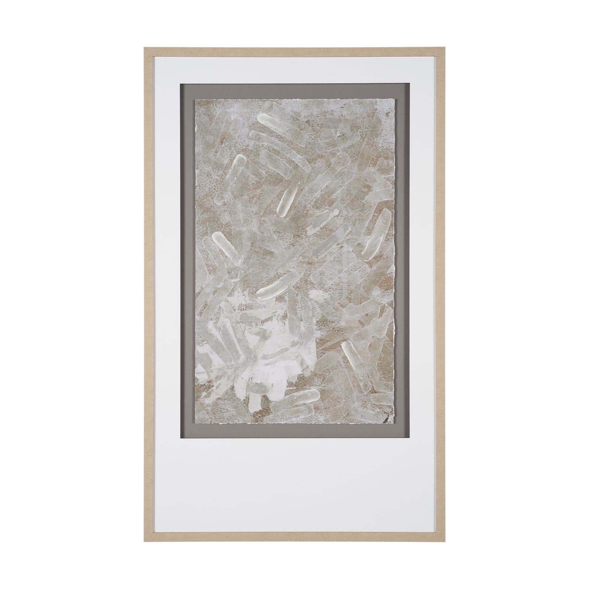 Soft Geometry II by Mercana Studio Hand-Embellished Textured Framed Artwork Matted under Glass — product photograph