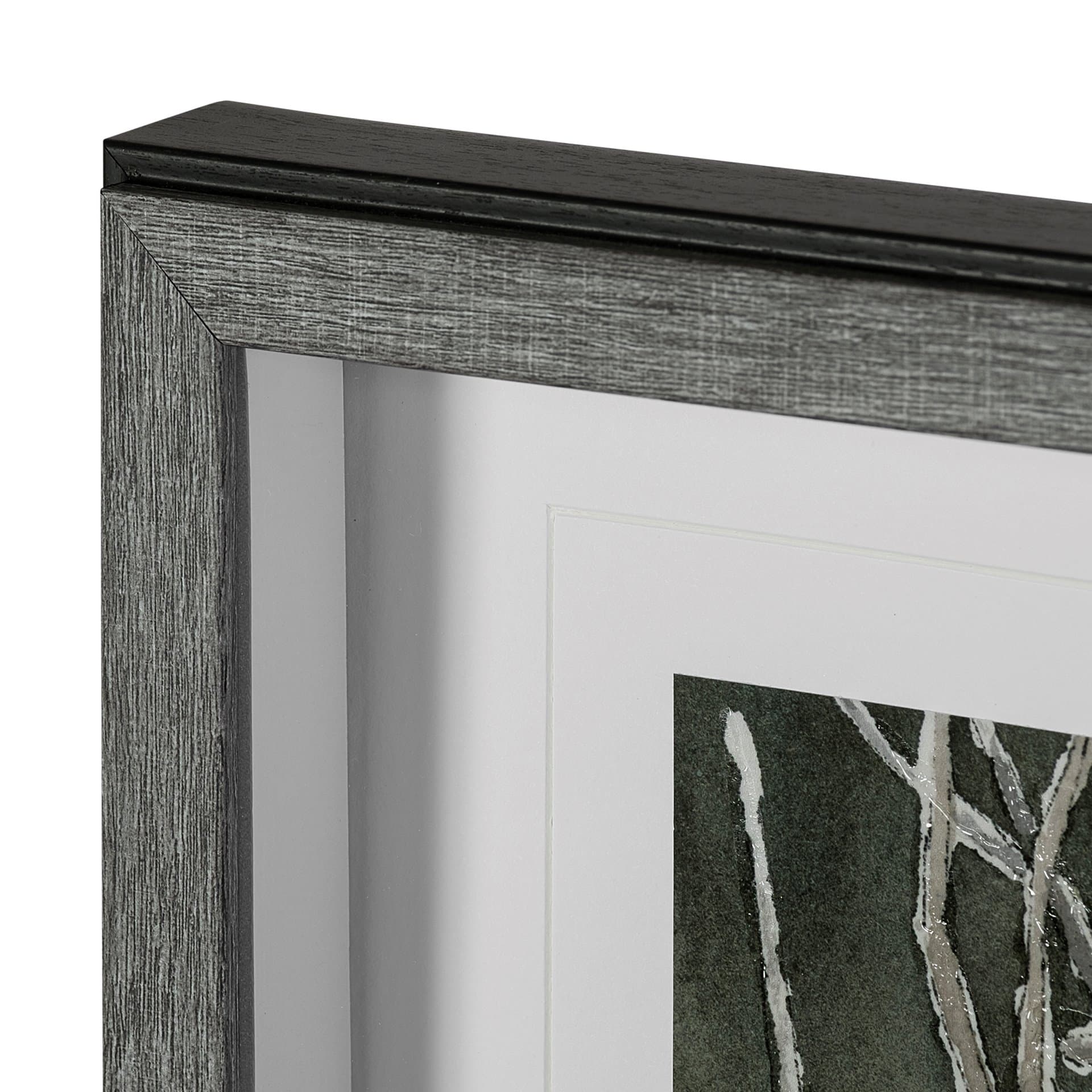 Life in North I by Melody Ducharme a Hand Embellished Textured Framed Art Print Matted under Glass — product photograph