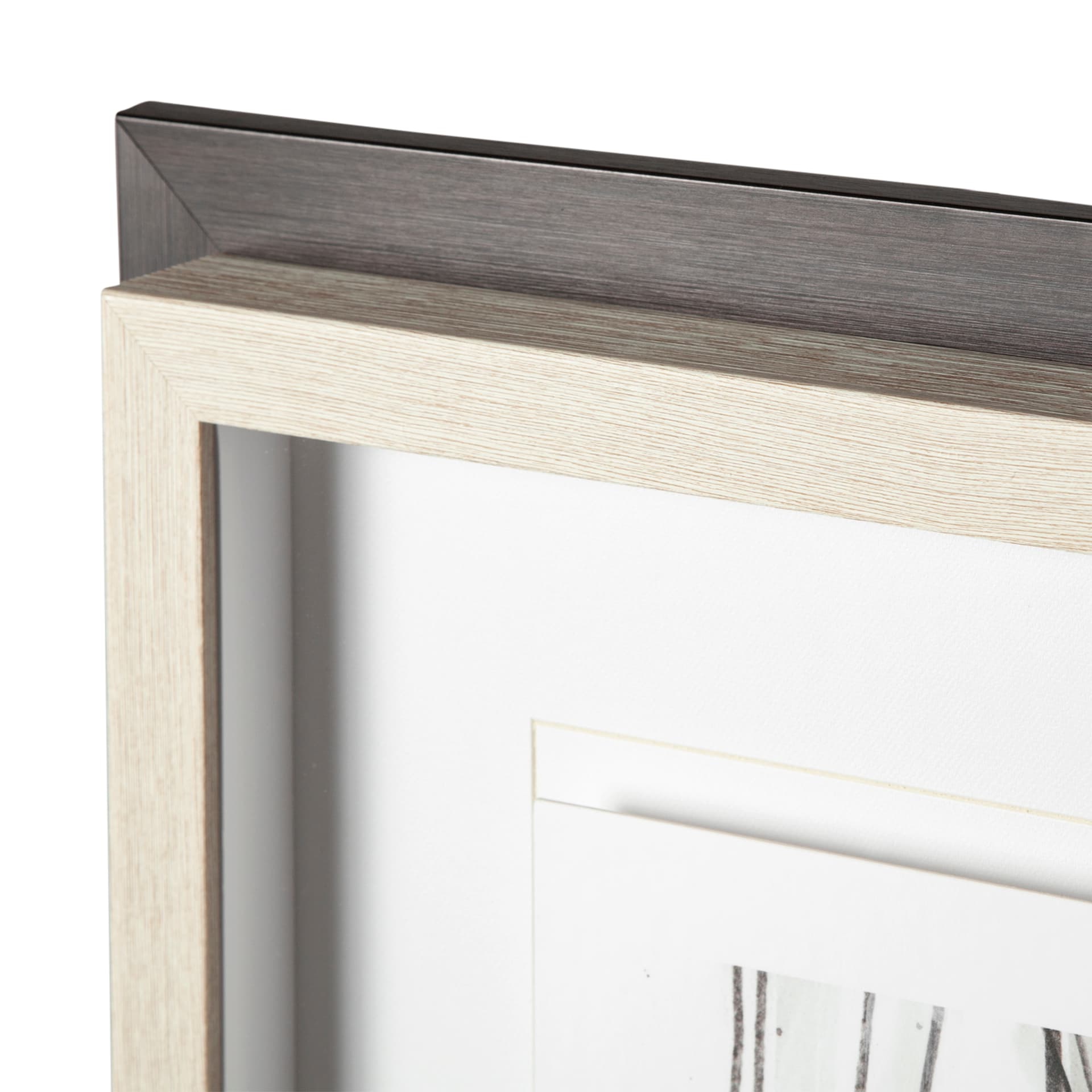 Custom Abstract Logic III by June Vess a Framed Art Print Matted under Glass — product photograph