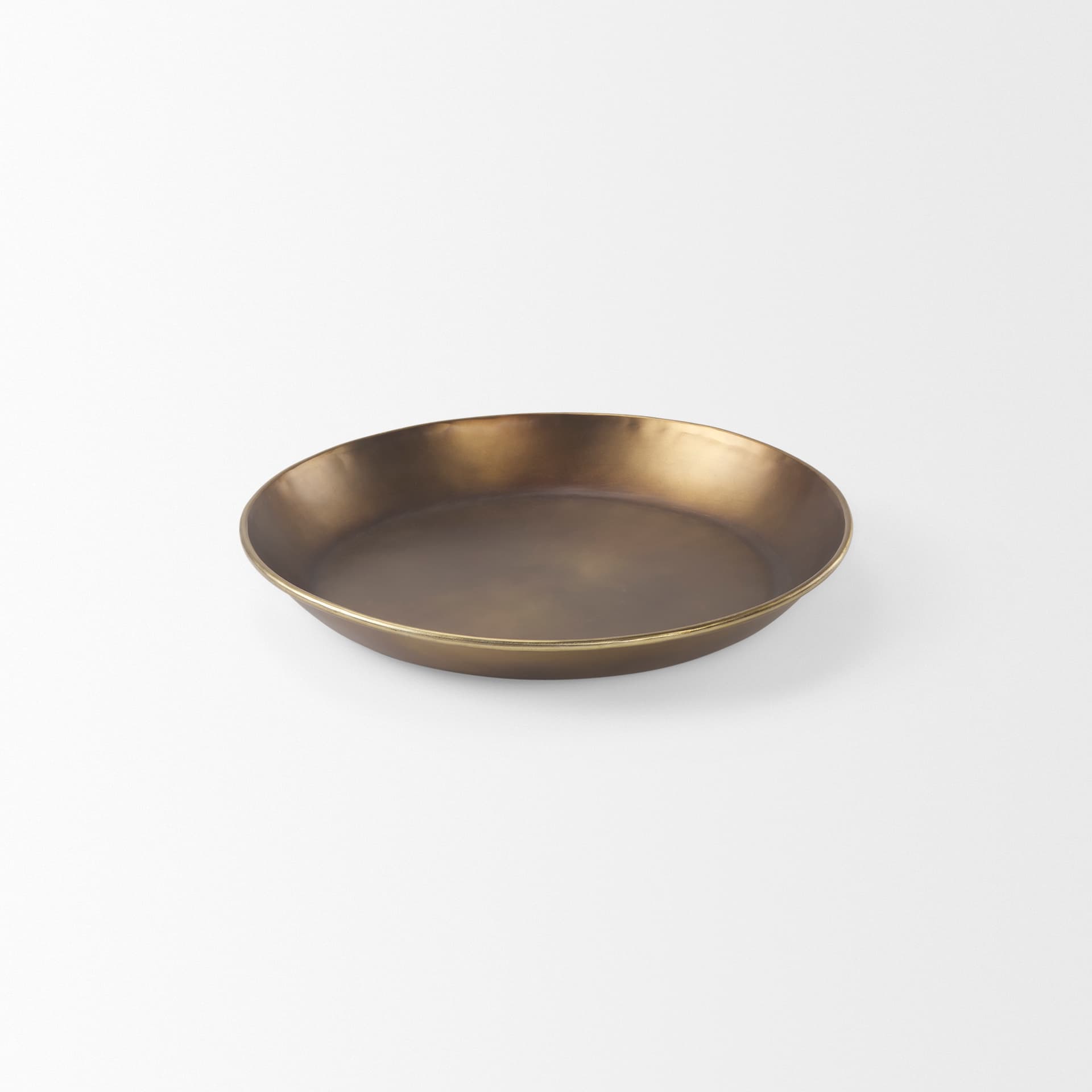 Eagan 16.0L x 16.0W x 1.5H Brass Aluminium Tray Small — product photograph