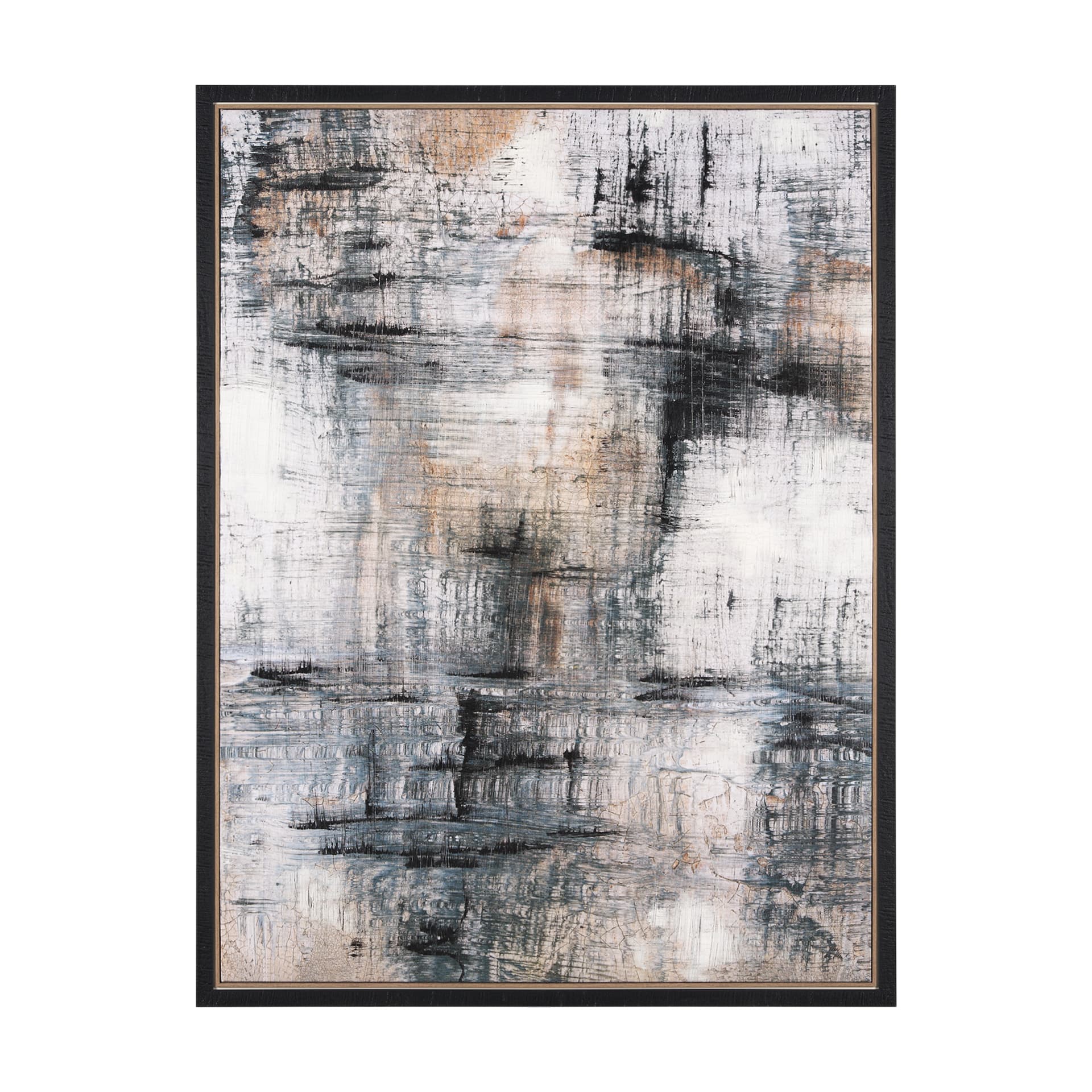 Merge Framed Canvas by Morgan McLaren a Hand Embellished Textured Framed Canvas — product photograph