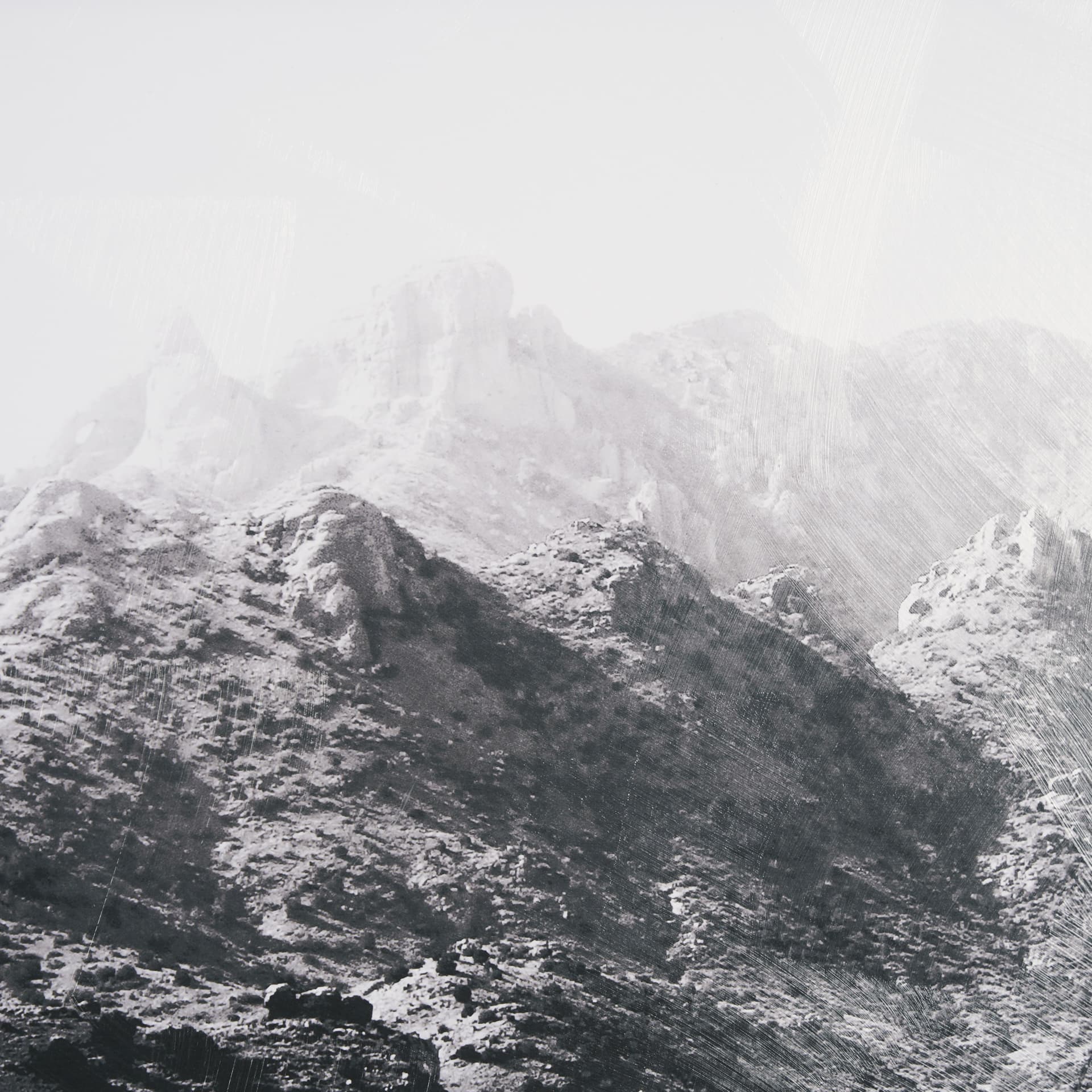 Road to Old West BW by Nathan Larson a Hand Embellished Framed Photo Art Print Matted under Glass — product photograph