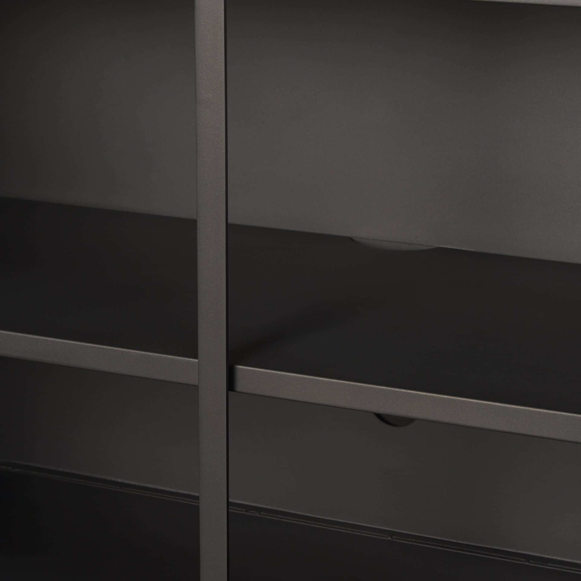 Roxdale Acid Washed Iron Metal Accent Cabinet — product photograph