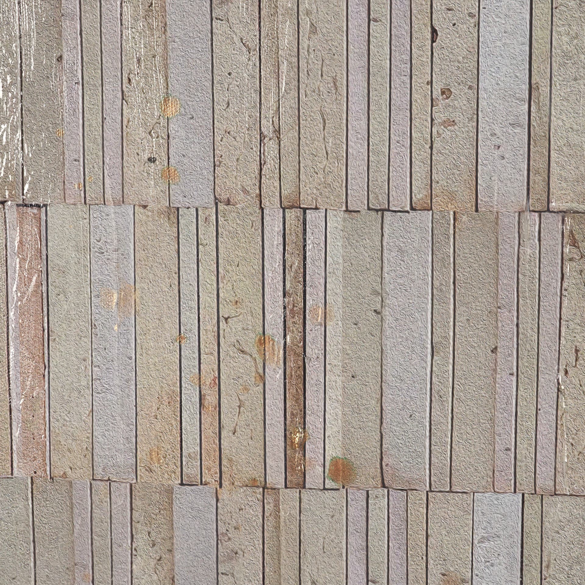 Terracotta Wall I by Flora Kouta Hand-Embellished Textured Framed Canvas Artwork — product photograph