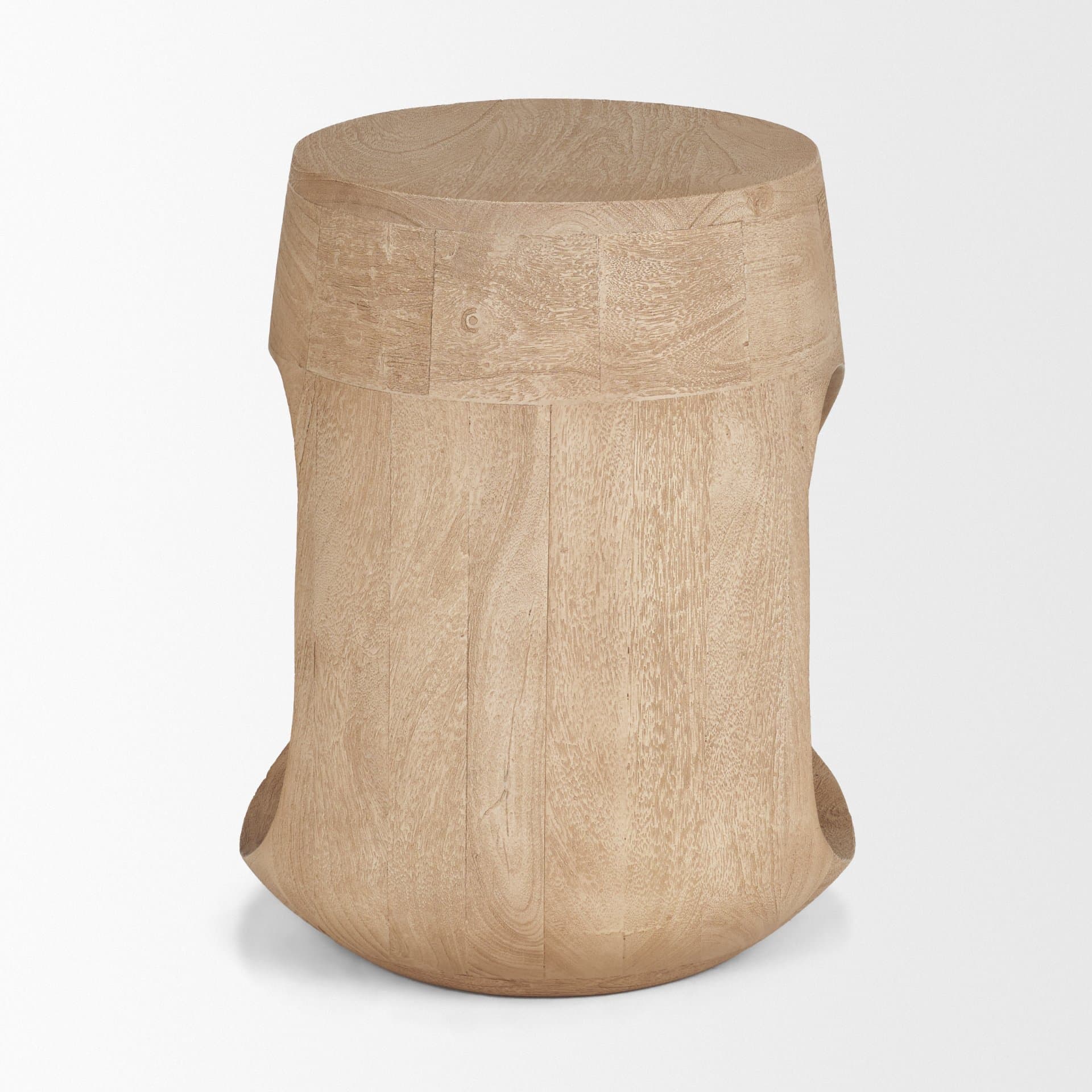 Cove Light Brown Sculptural Open Side Table — product photograph