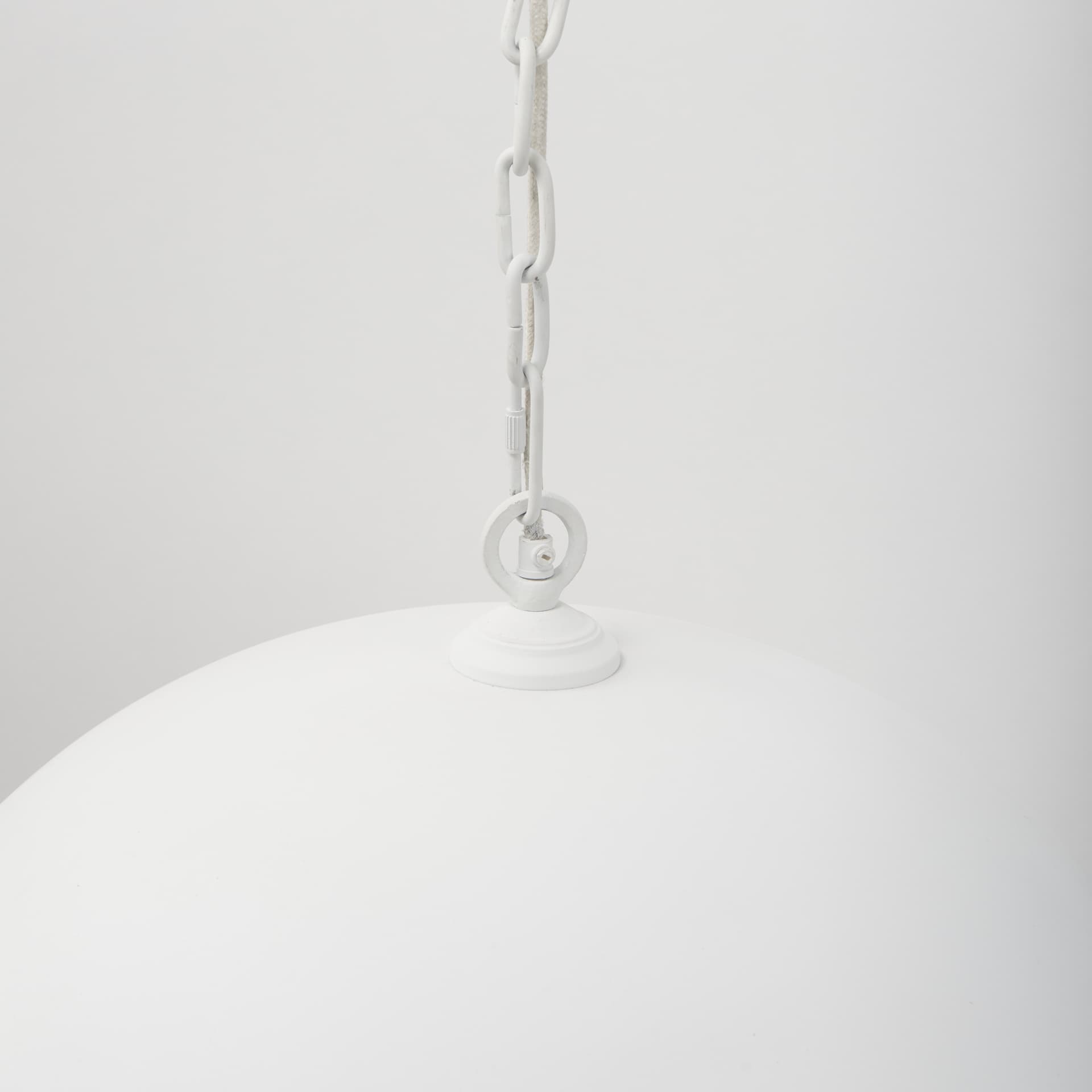 Doma 24" Round White Dome Pendant Light — product photograph