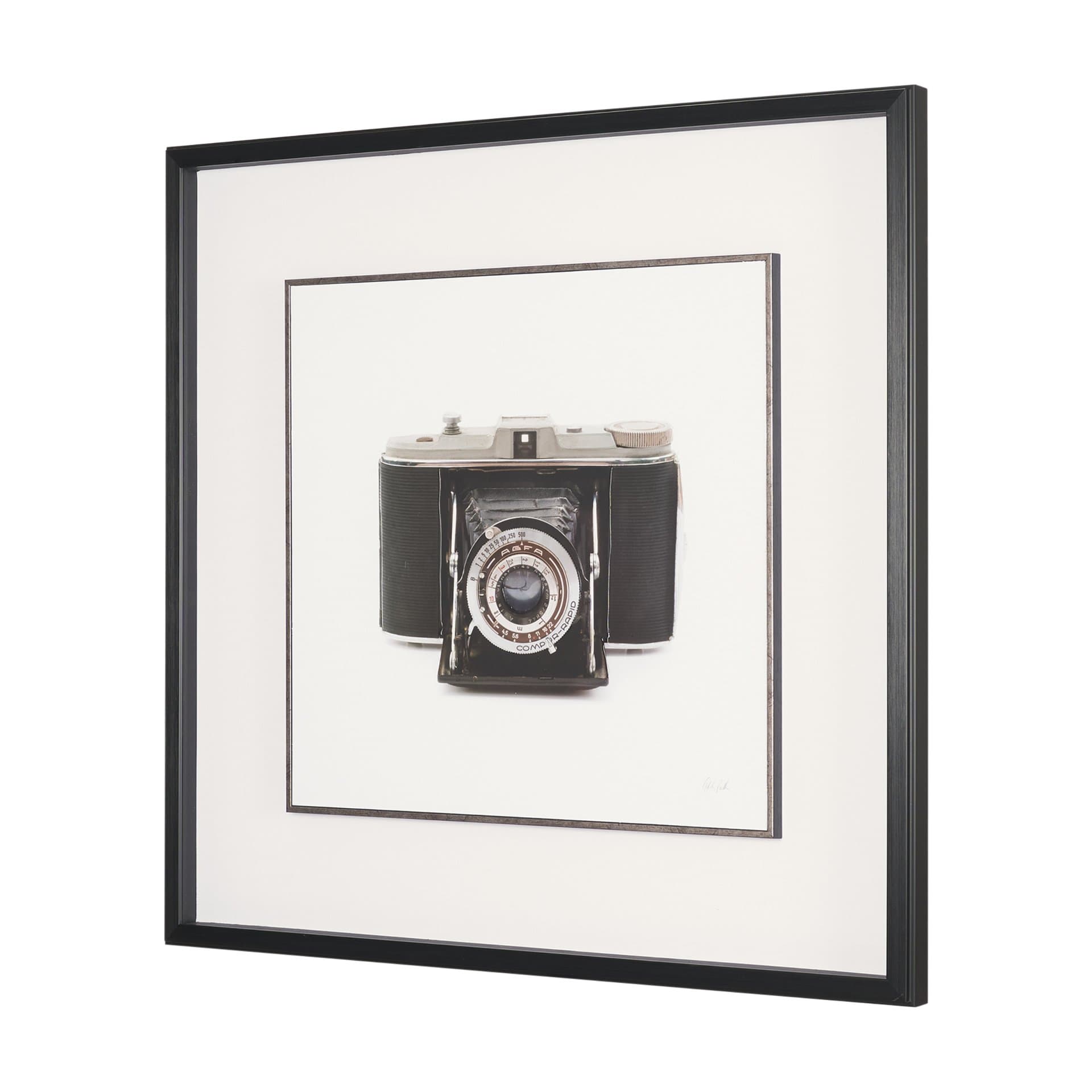 Camera by Deborah Revell Hand Embelished Framed Art Print Matted under Glass — product photograph