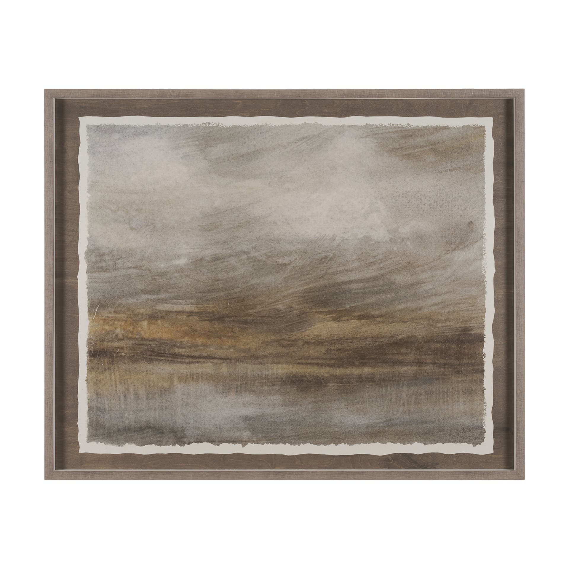 Unsettled Sky by Mercana Studio a Hand Embellished Framed Art Print Matted under Glass — product photograph