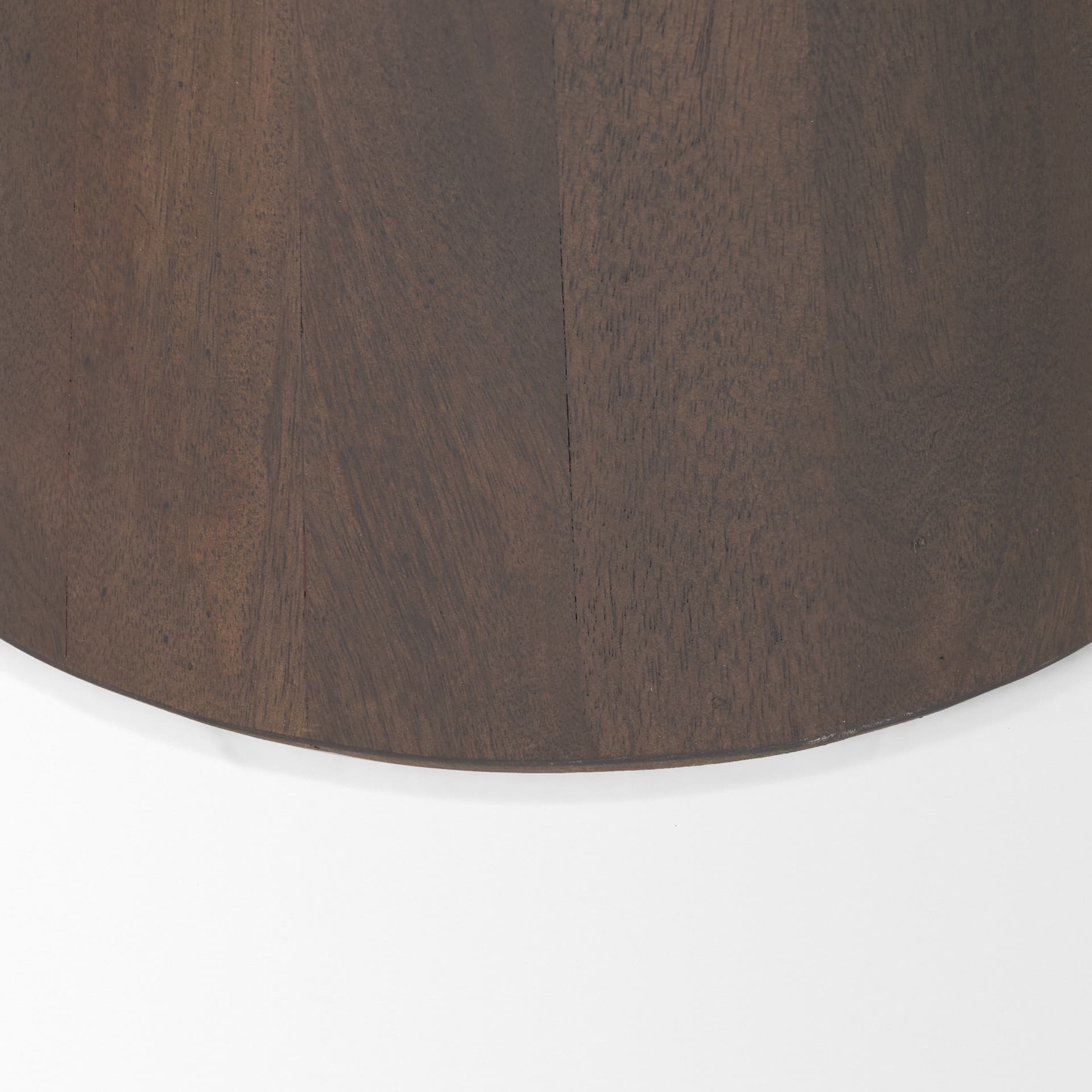 Takoda Dark Brown Wood Tapered Drum Accent Table — product photograph