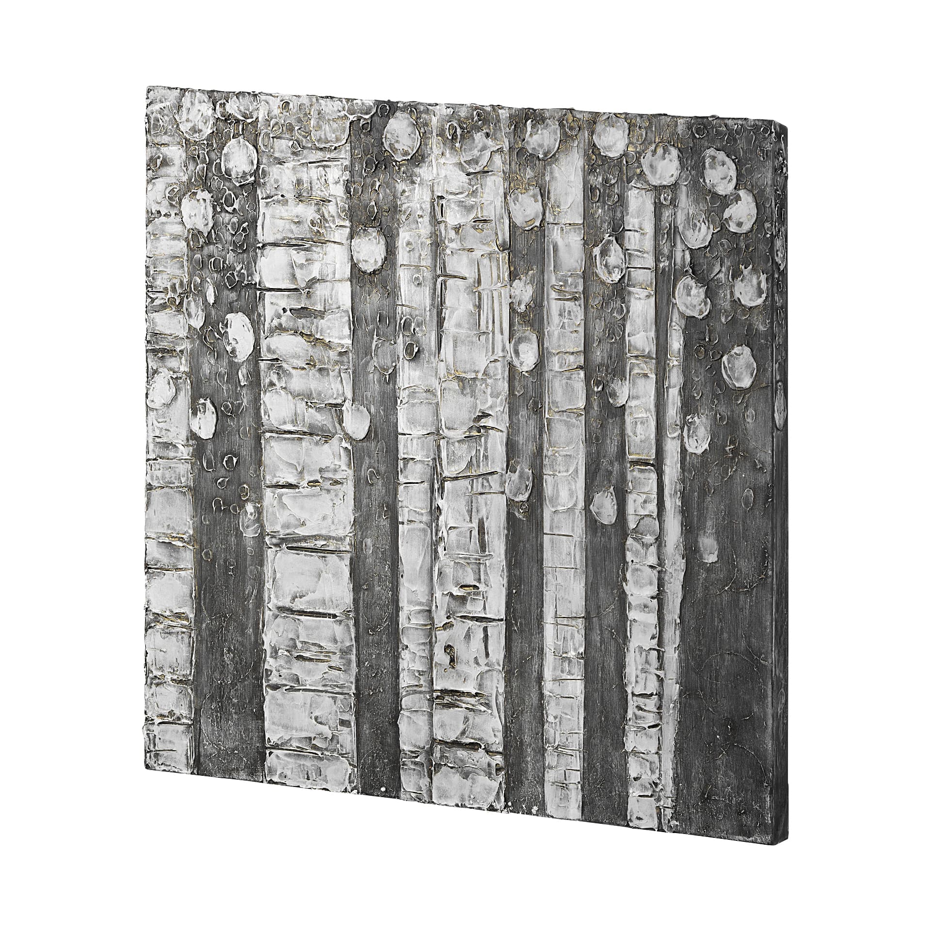 Birch Trees by Studio M a Hand Embellished Gallery-Wrapped Canvas Print — product photograph
