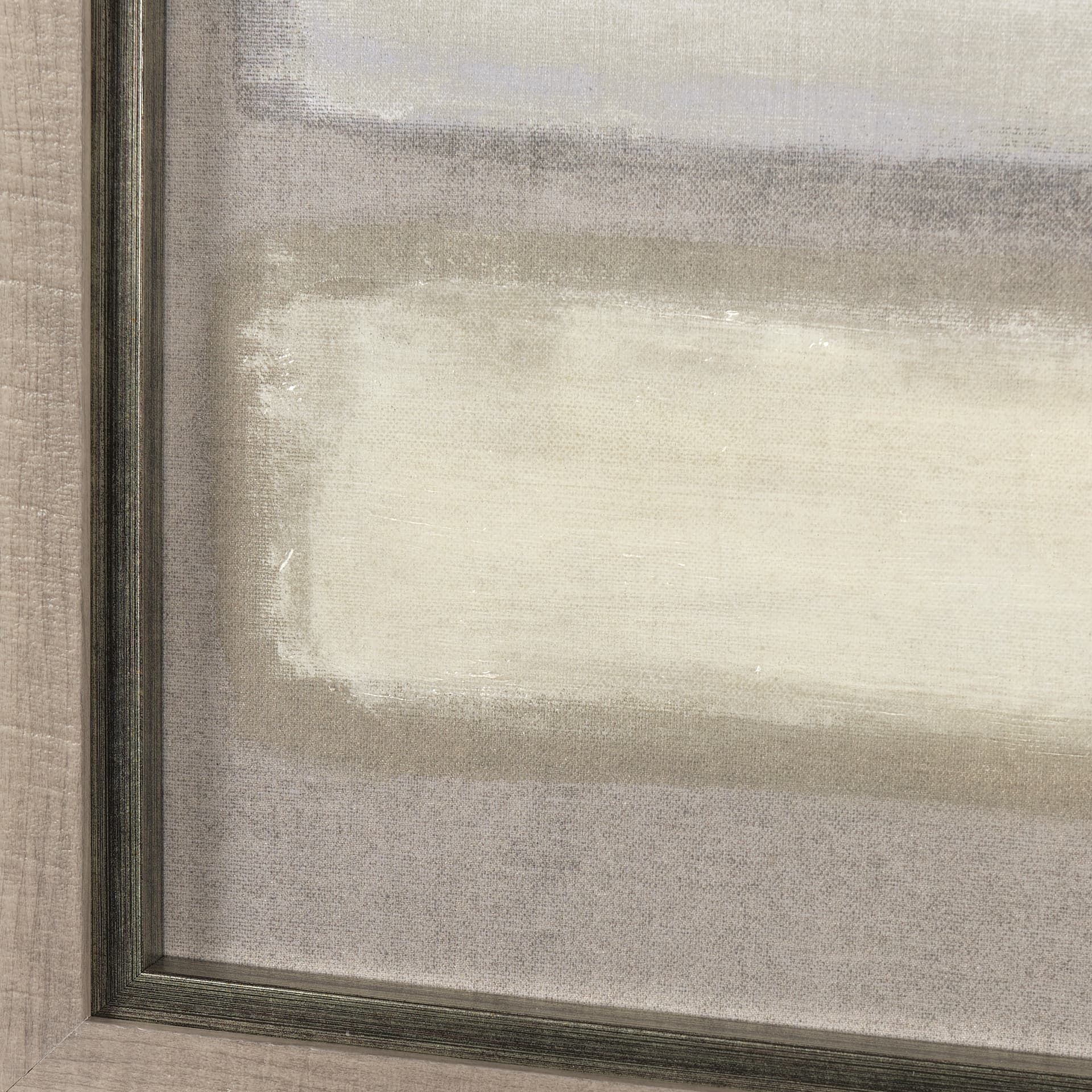 Buff by Mercana Studio a Hand Embellished Textured Framed Art Photograph Matted under Glass — product photograph