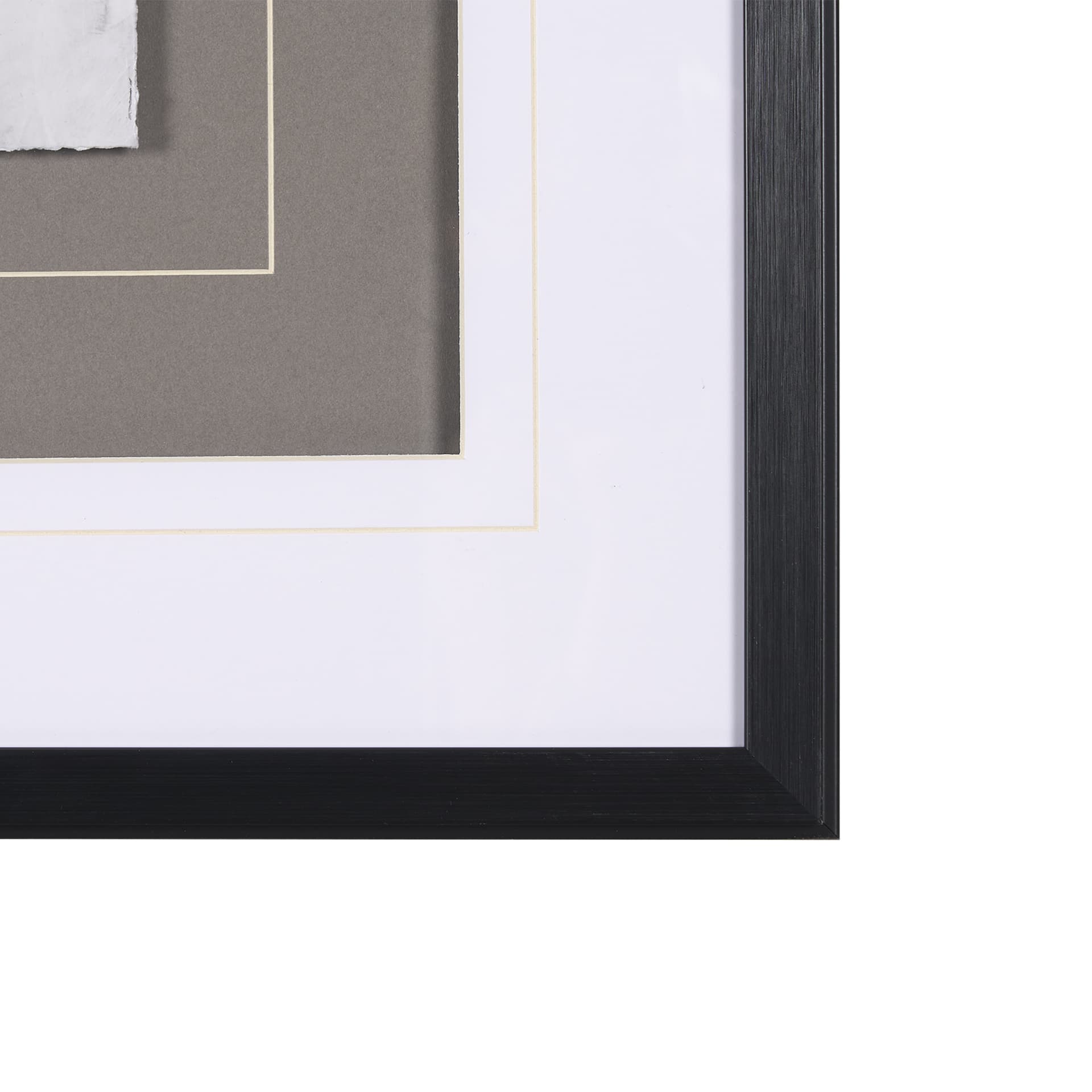 Soft Blue Botanoicals VI by Mercana Studio Hand Embellished Framed Art Print Matted under Glass — product photograph