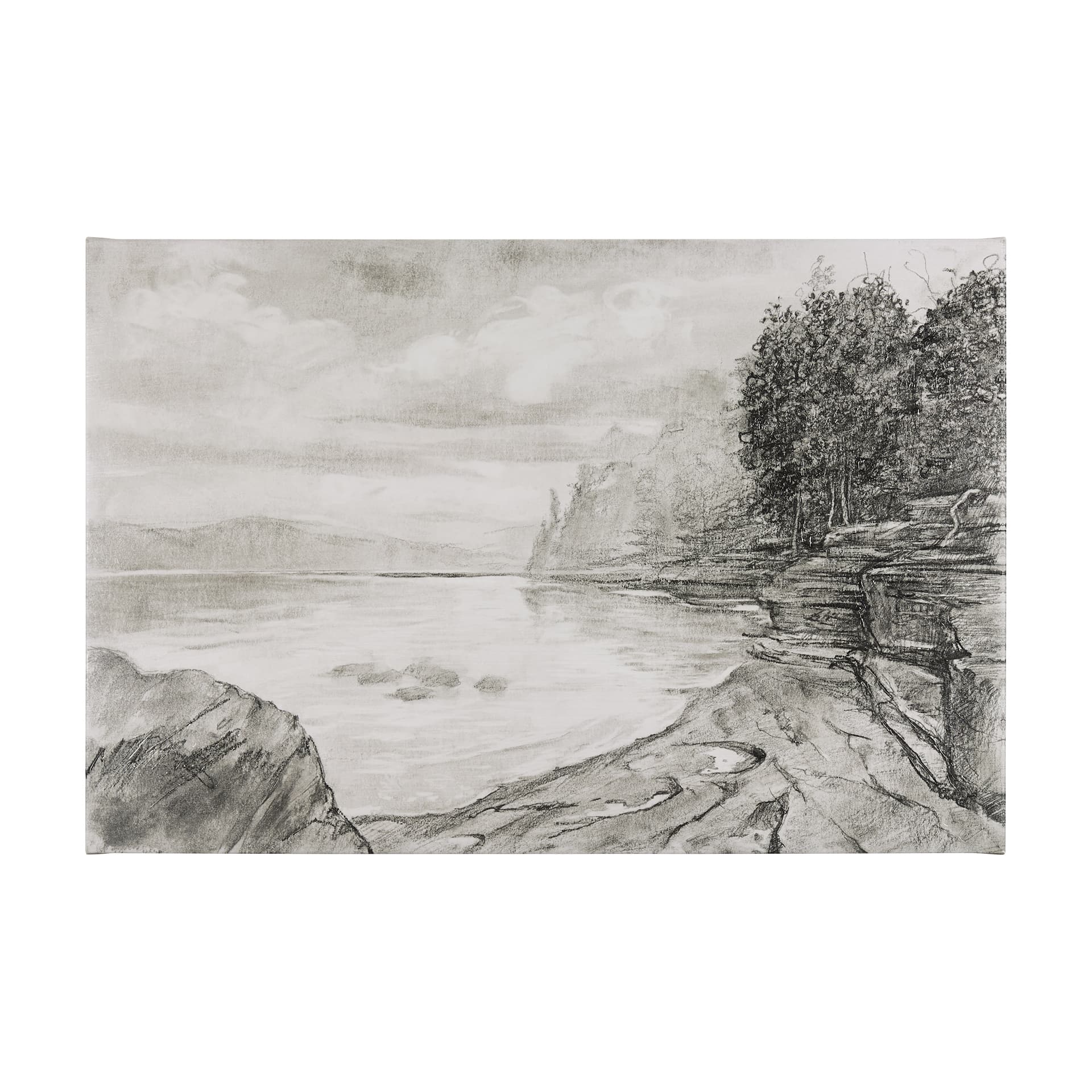 West Coast Chronicles II by Mercana Studio a Hand Embellished Textured Canvas — product photograph