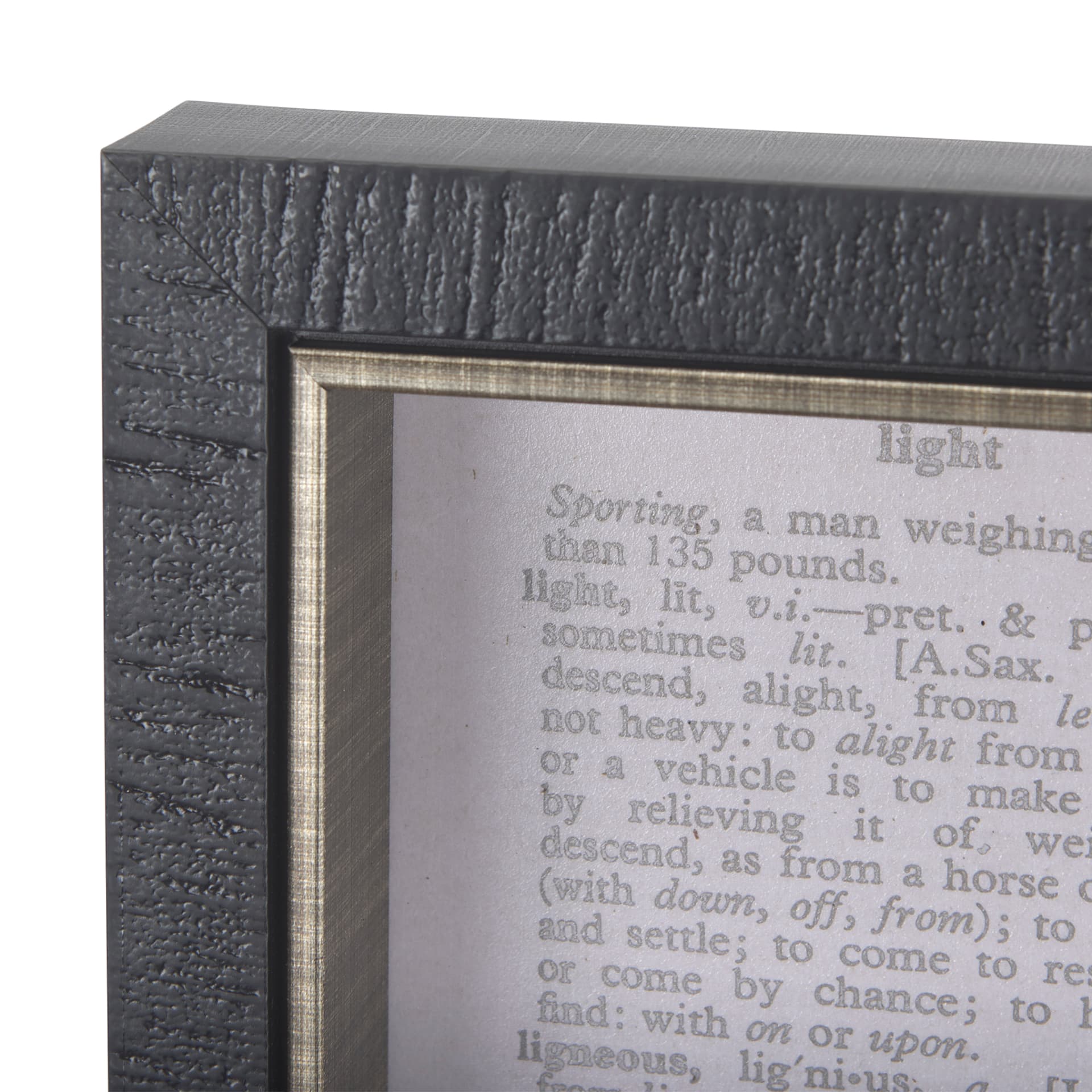 Vintage Page I by Mercana Studio a Hand Embellished Textured Framed Art Print — product photograph