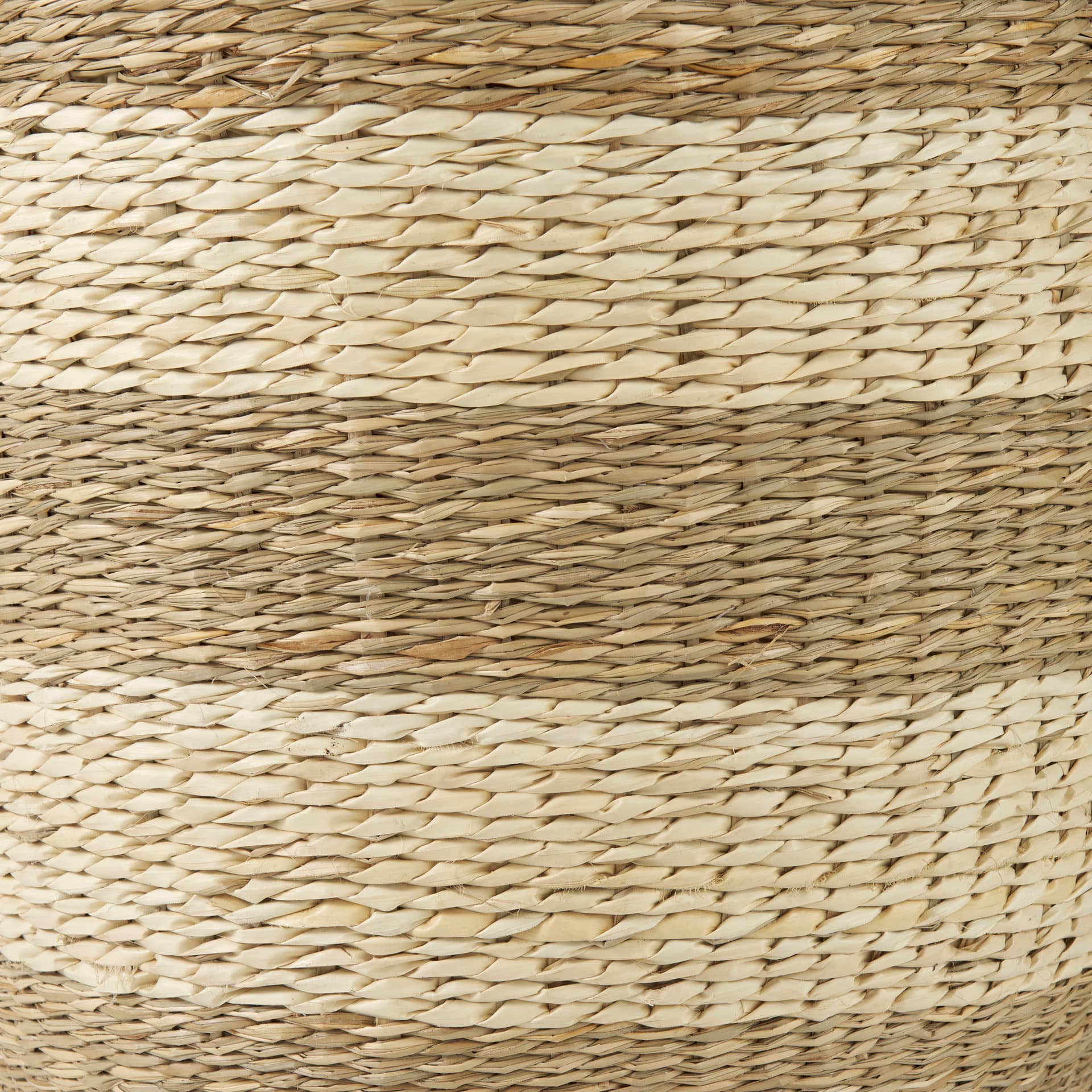 Bradley (Set of 2) Light Brown W/Striped Seagrass Basket W/ Handles — product photograph