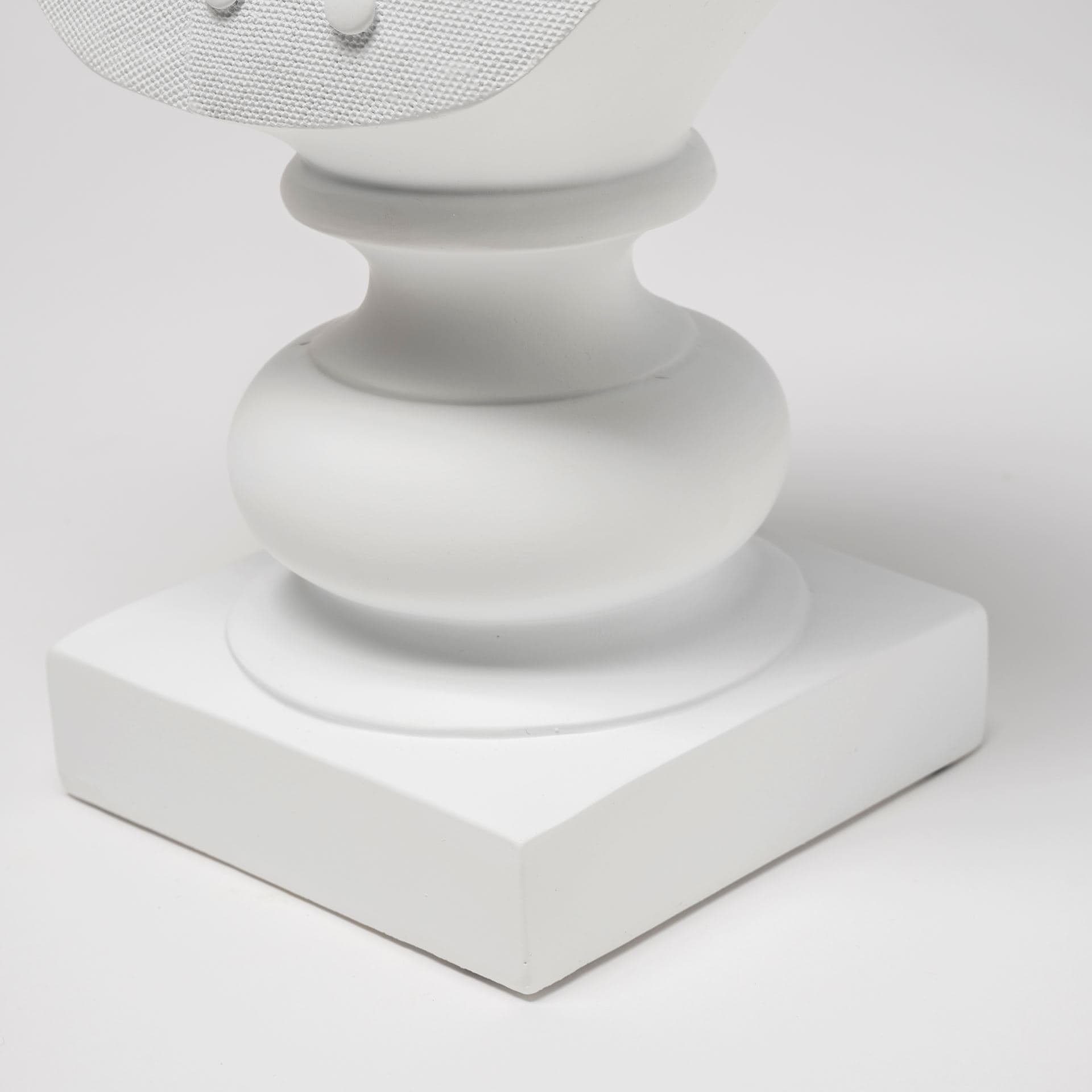 Murray 13H White Painted Resin Fox in a Suit Bust — product photograph