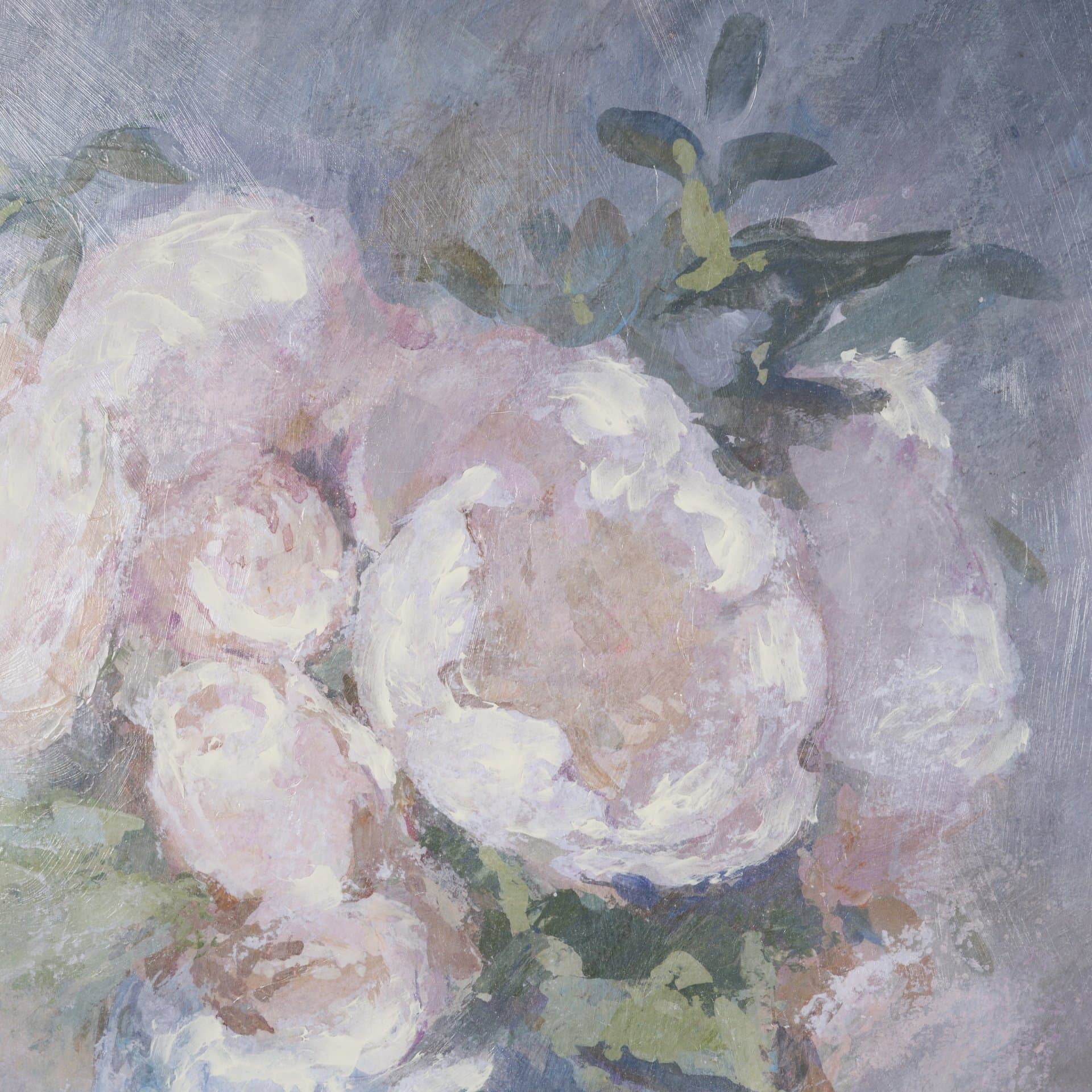 Dynasty Bloom I by Mercana Studio Hand-Embellished Textured Framed Artwork Matted under Glass — product photograph