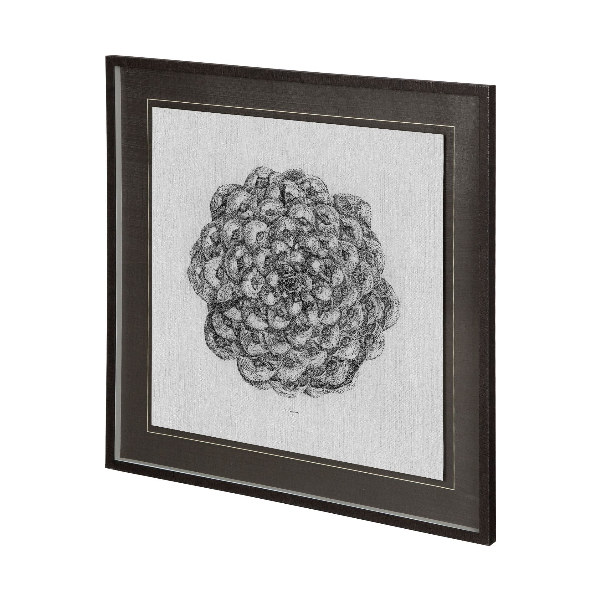Cone of View II by Mercana Studio a Hand Embellished Textured Framed Art Print Matted under Glass — product photograph