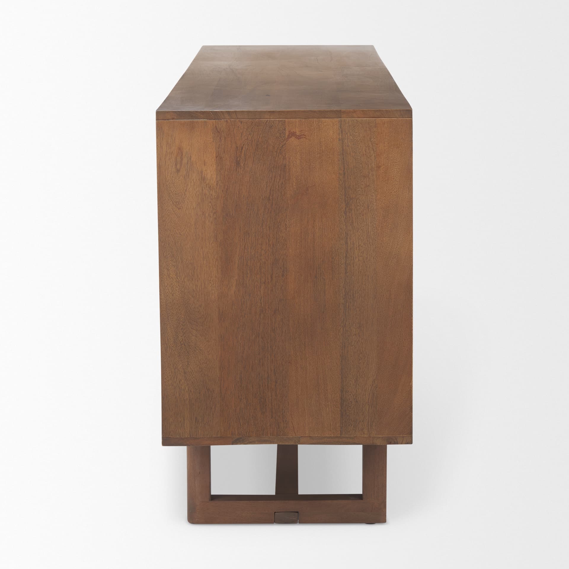 Grier Medium Brown Solid Wood W/Cane Sideboard — product photograph