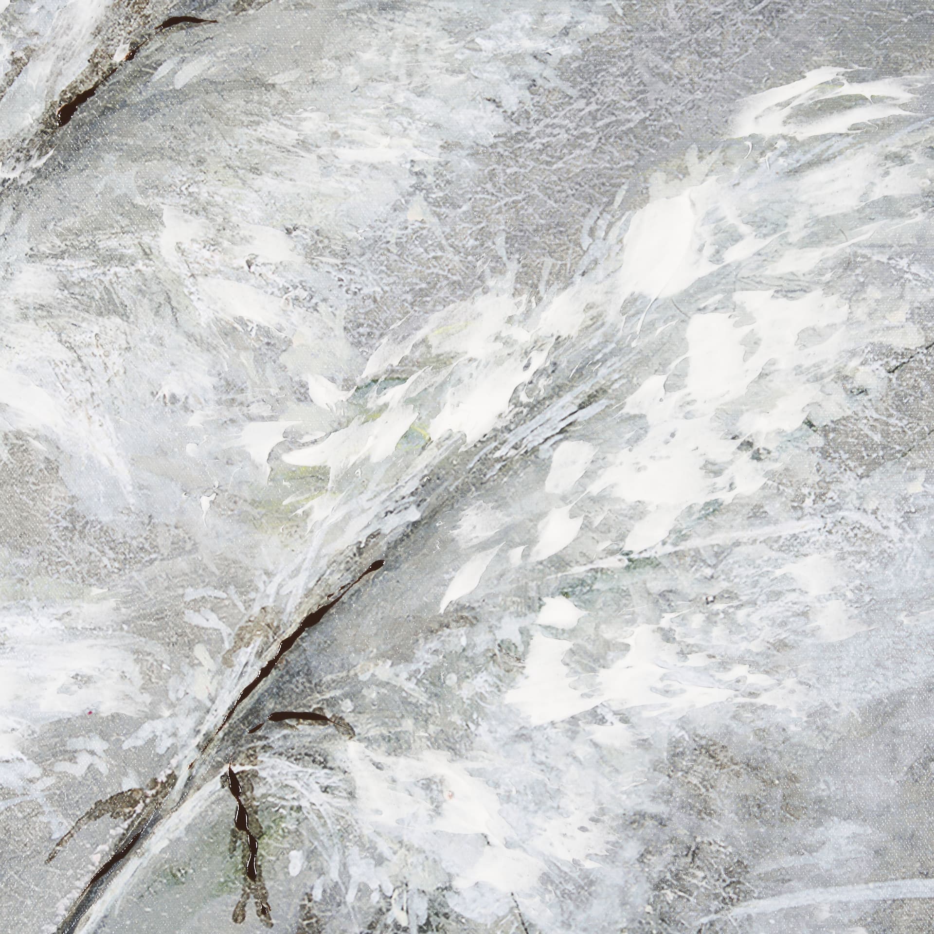 Pampas Grass Breeze II by Mercana Studio a Hand Embellished Textured Framed Canvas — product photograph