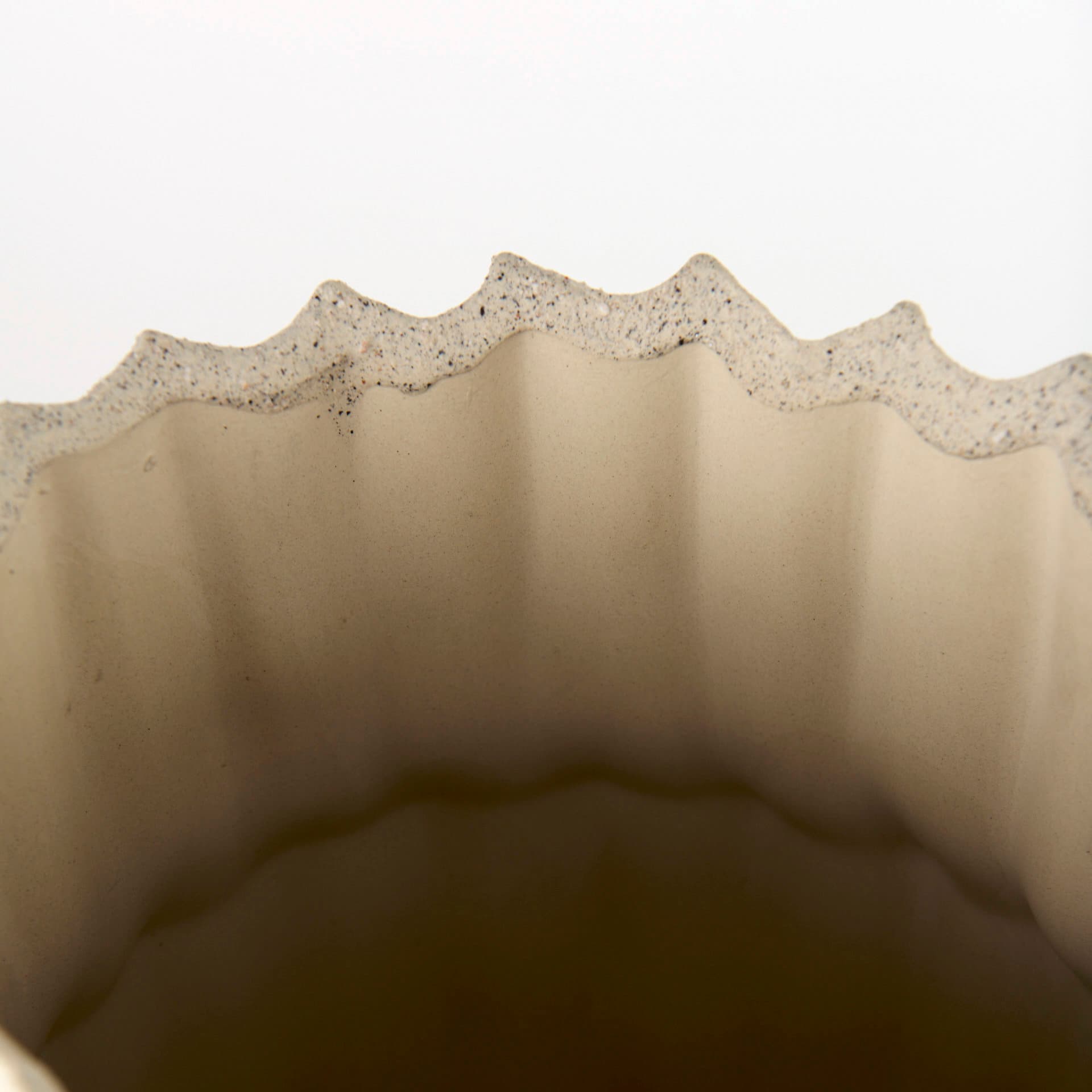 Cardon 23.0H Cream Ceramic Vase — product photograph