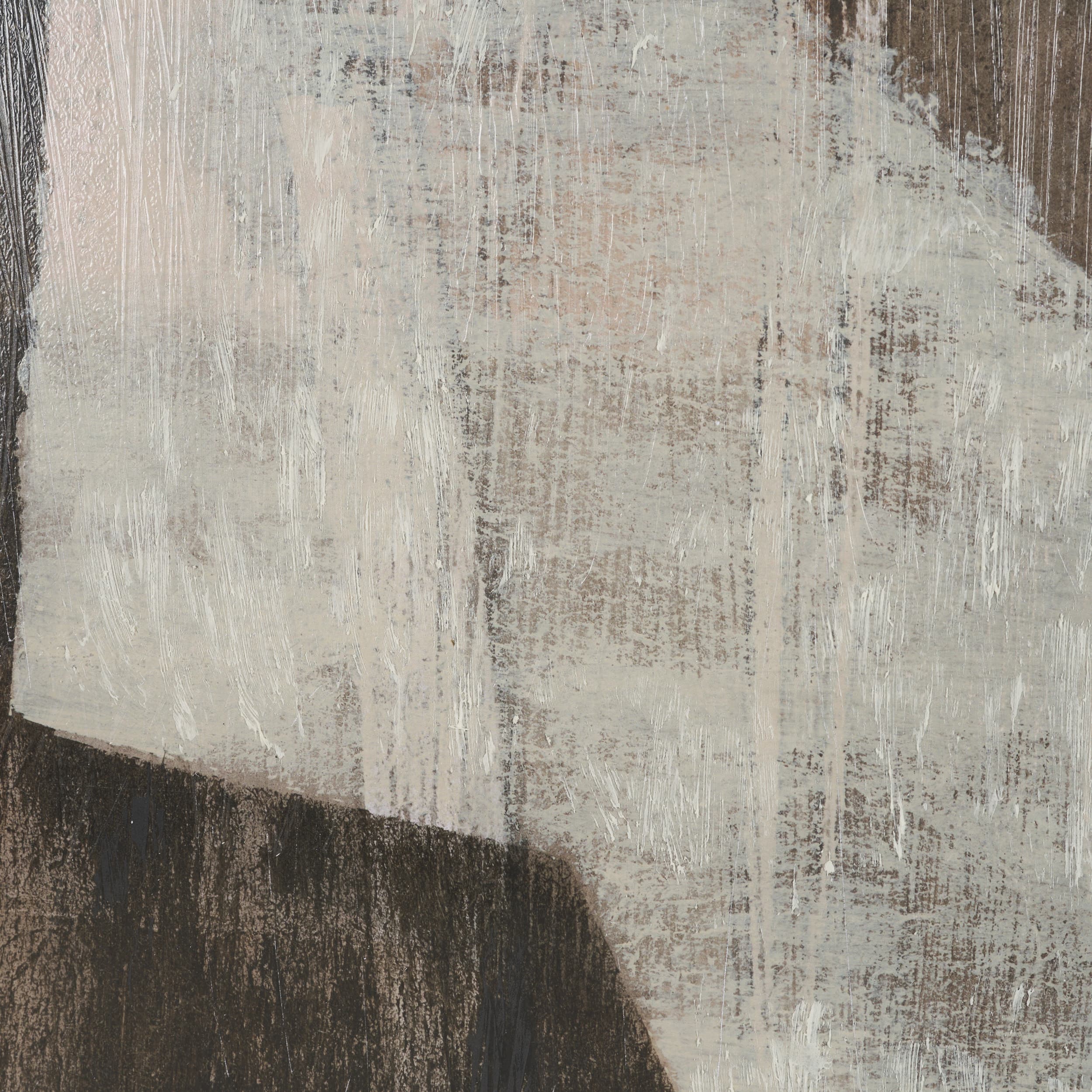 Fault Geometry II by Mercana Studio Hand-Embellished Textured Framed Artwork Matted under Glass — product photograph