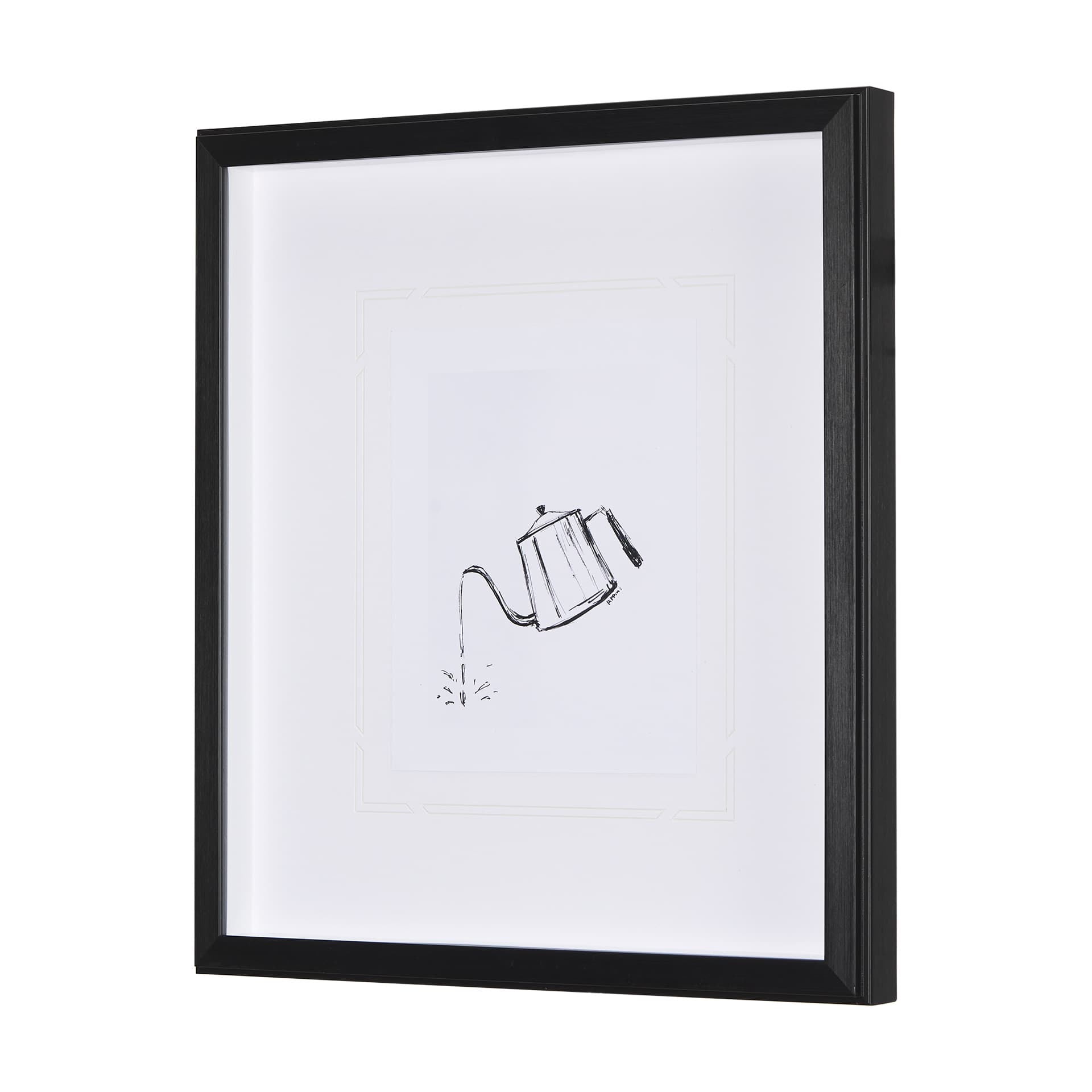 Gooseneck Kettle by Simeng a Framed Art Print Matted under Glass — product photograph