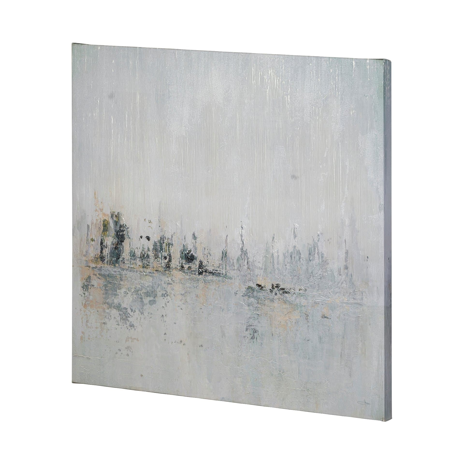 Waterfront II by Jonathan Klassen a Hand Embellished Textured Canvas — product photograph