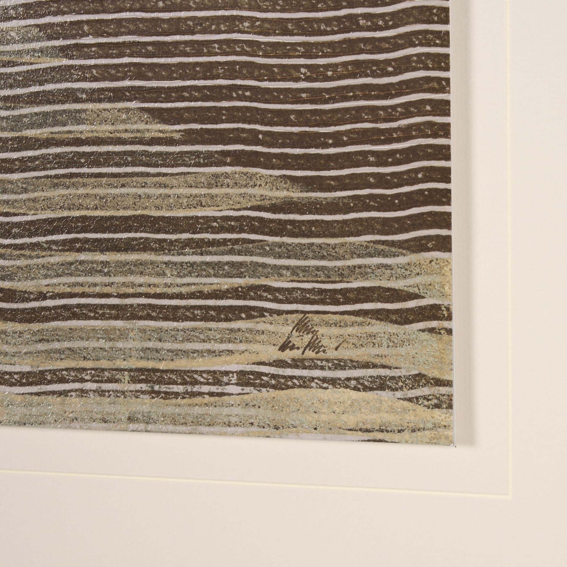 Solar Wind II by Mercana Studio a Hand Embellished Textured Framed Art Print Matted under Glass — product photograph