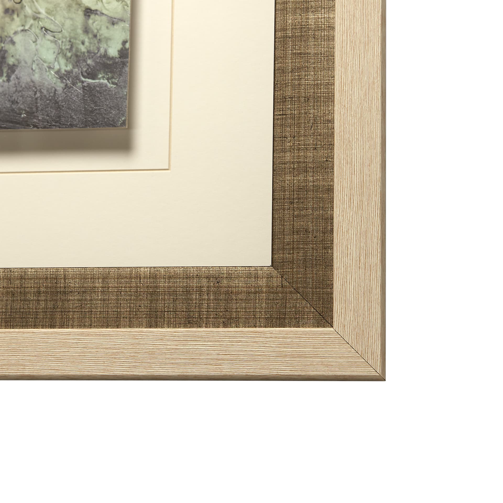 Treeline Light I by Jennifer Goldberger Hand Embellished Textured Framed Art Print Matted under Glas — product photograph