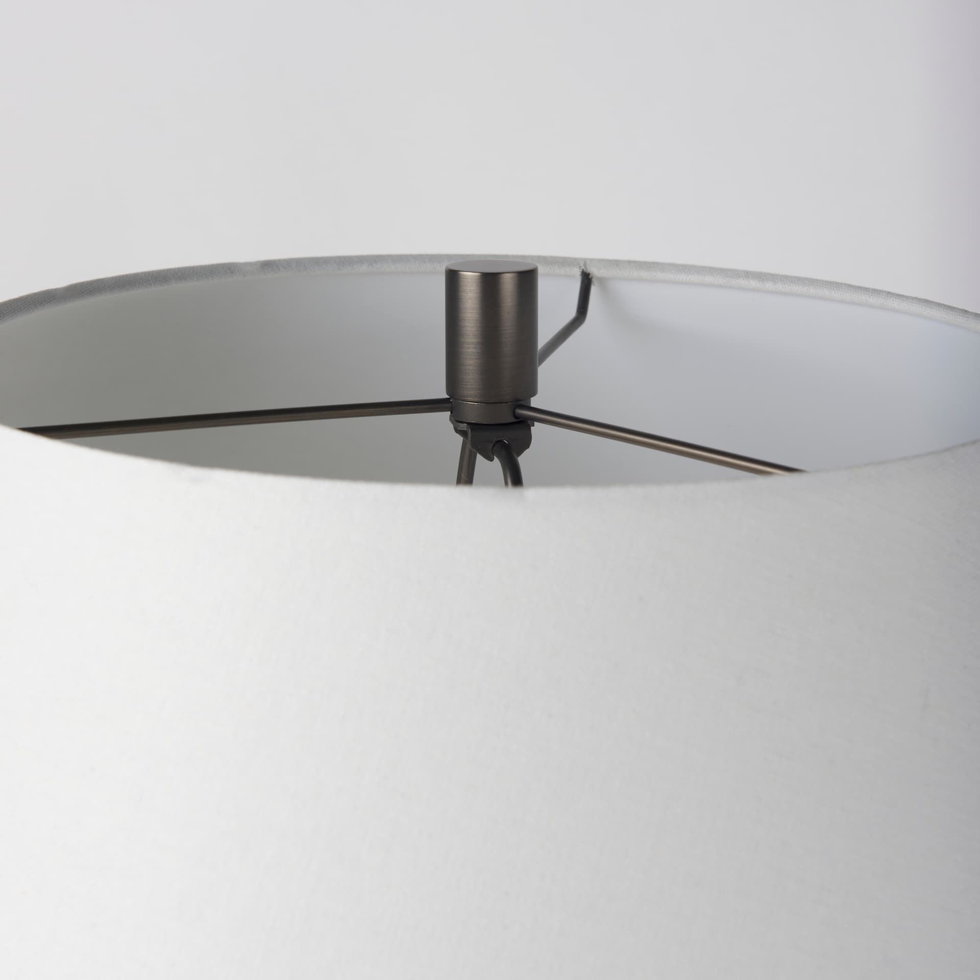 Julia 16.0L x 16.0W x 27.0H Gray Antique Painted Cement Table Lamp — product photograph