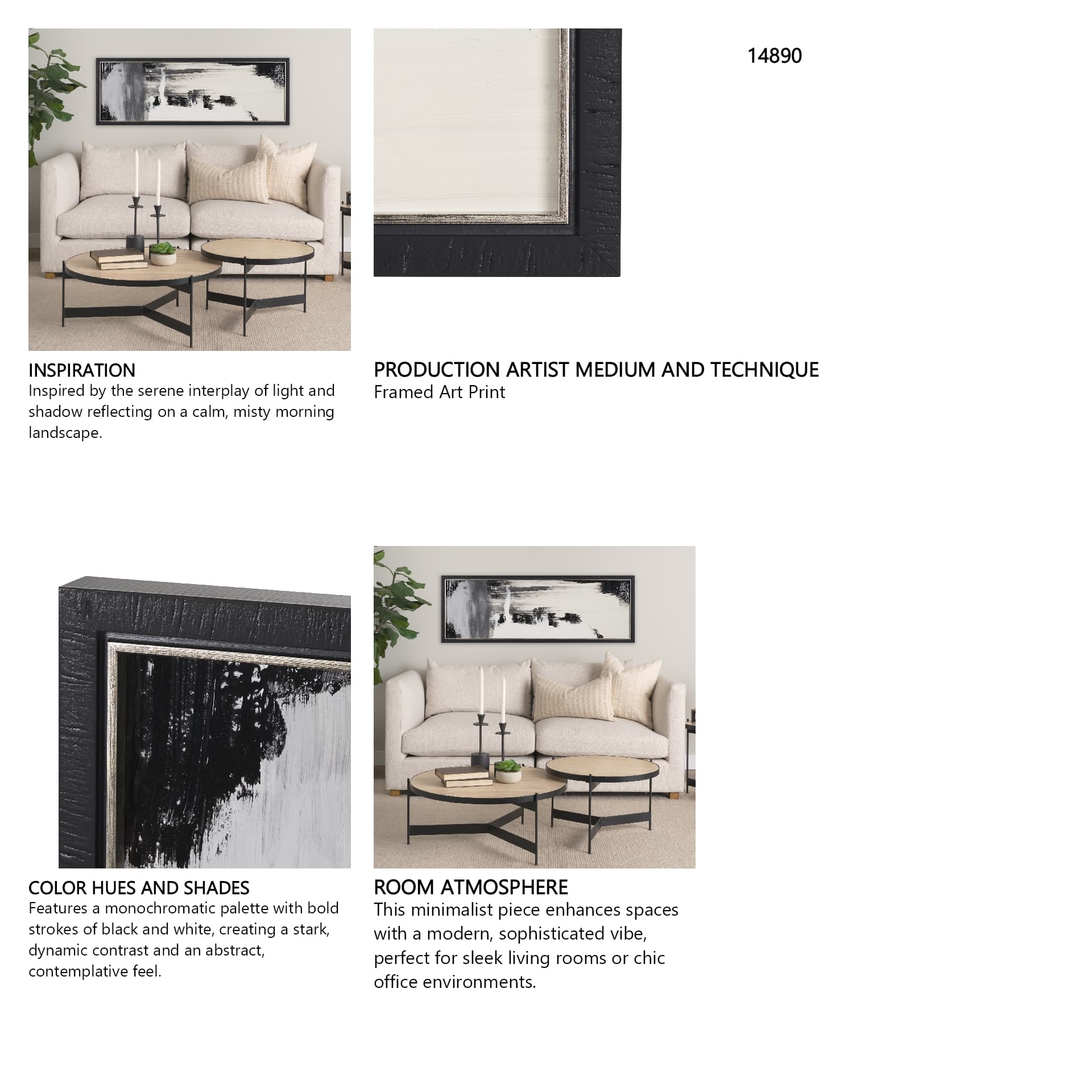 Alone I by Mercana Studio a Framed Art Print — in a styled room