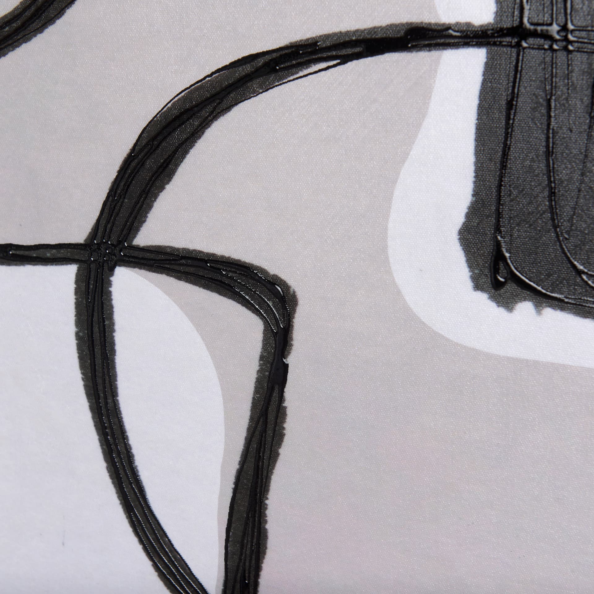 Neutral Shapes II by Mercana Studio a Hand Embellished Textured Canvas — product photograph