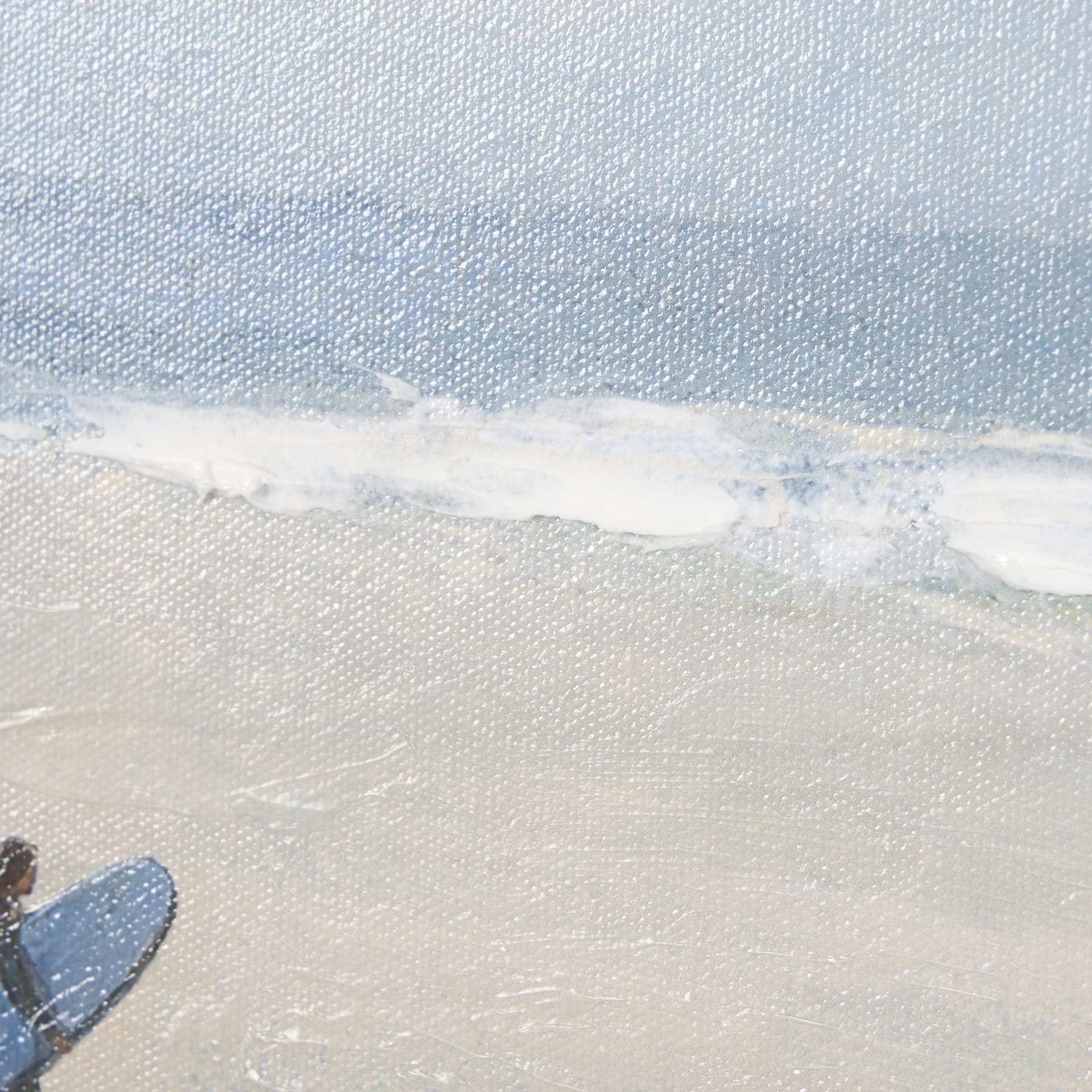 Surfers and The Sea I by Mercana Studio a Hand Embellished Textured Framed Art Print — product photograph