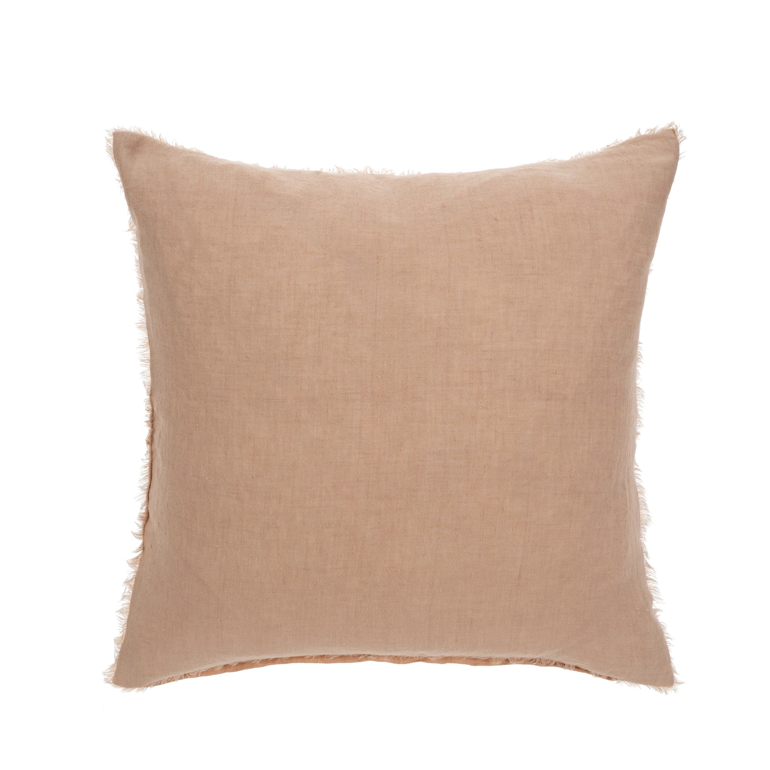 24x24 Lina Linen Pillow Peony Cover — product photograph