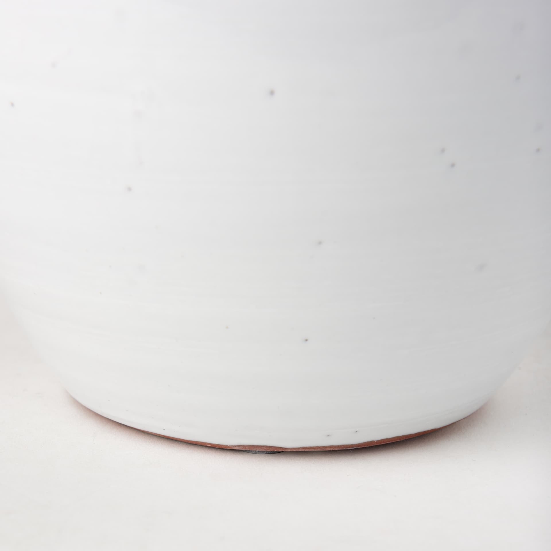Basin Small Off-White Glazed Vase — product photograph
