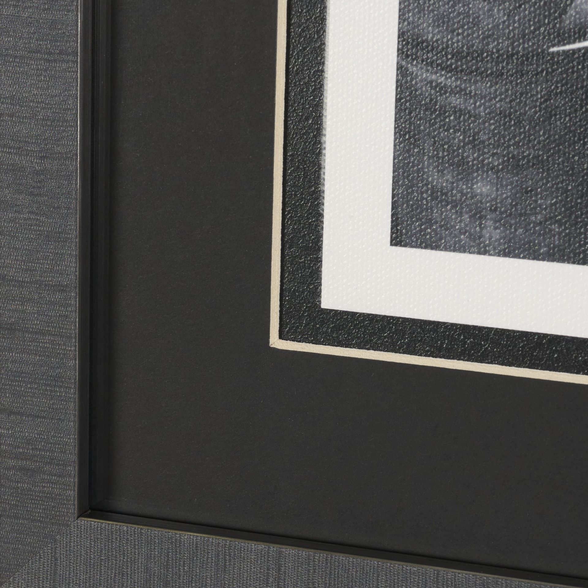 Rural Rows (Set of 6) by The Chelsea Collection Textured Framed Art Print Matted under Glass — product photograph