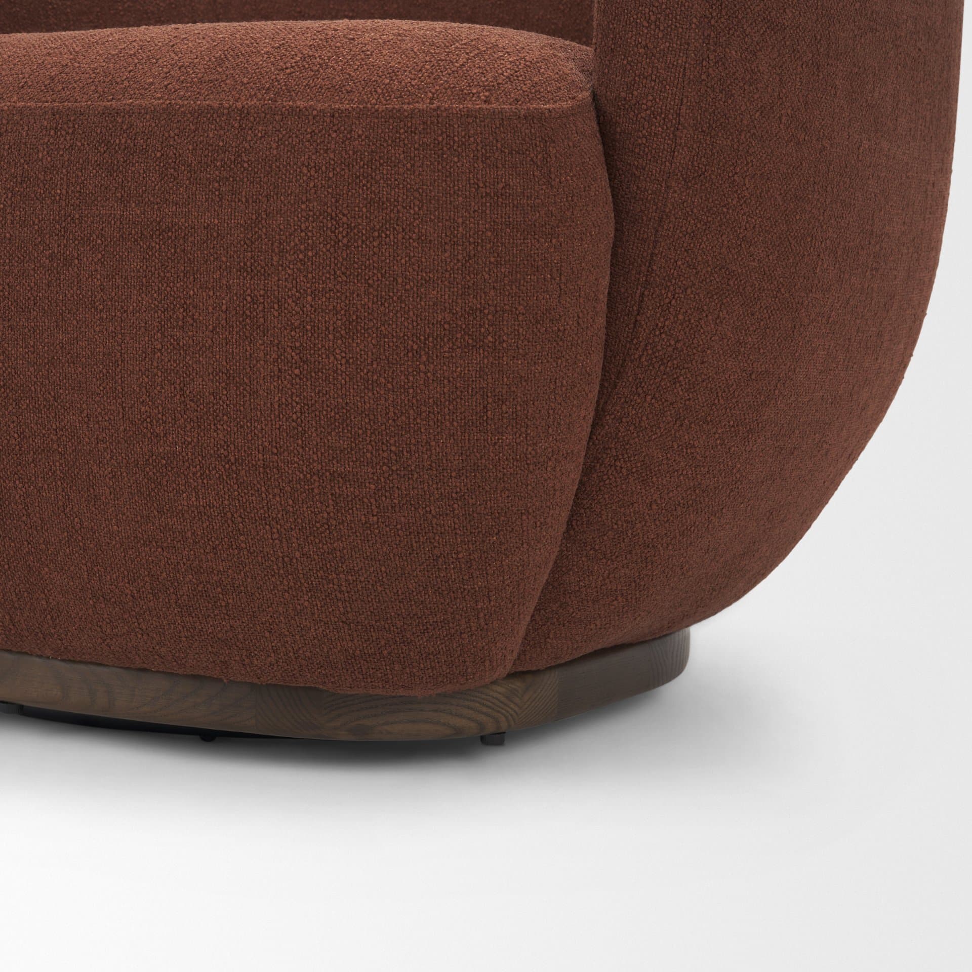 Hudson Burgundy Fabric Upholstered Swivel Chair — product photograph